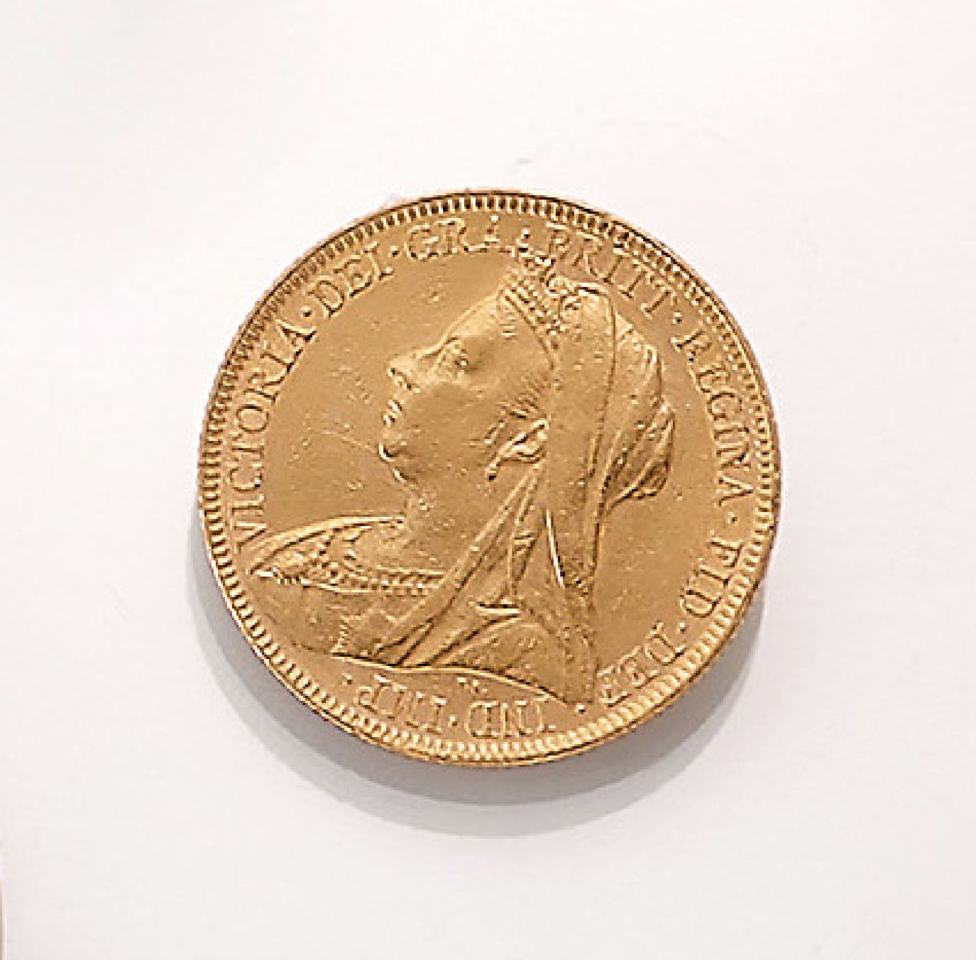 Goldmünze Sovereign, Victoria 1896Gold coin Sovereign, Victoria 1896