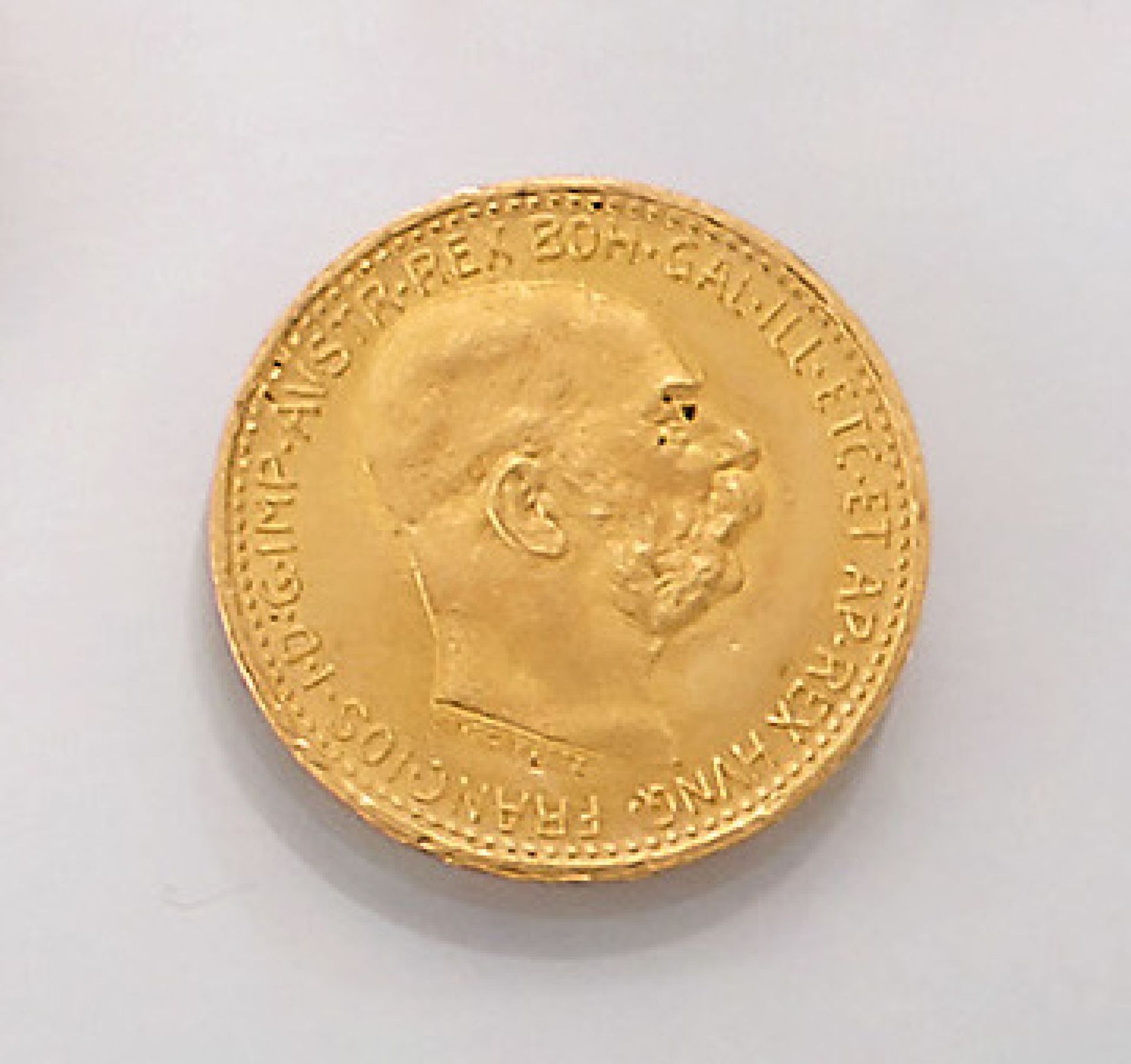 Goldmünze, 10 Kronen, Österreich-Ungarn, 1912, Franz Joseph I., offizielle NachprägungGold coin,