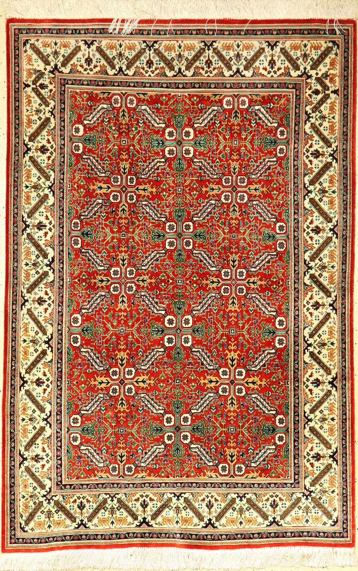 Feiner Ghom Seide, Persien, ca. 40 Jahre, reine Naturseide, ca. 150 x 102 cm, EHZ: 2Fine Qom silk,