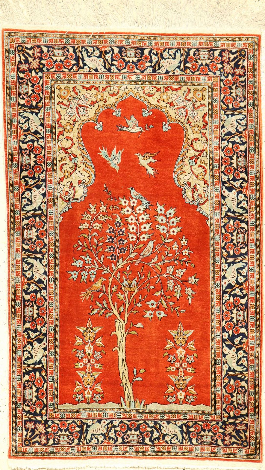 Kaisery Seide, Türkei, ca. 40 Jahre, reine Naturseide, ca. 138 x 83 cm, EHZ: 2Kaisery silk,