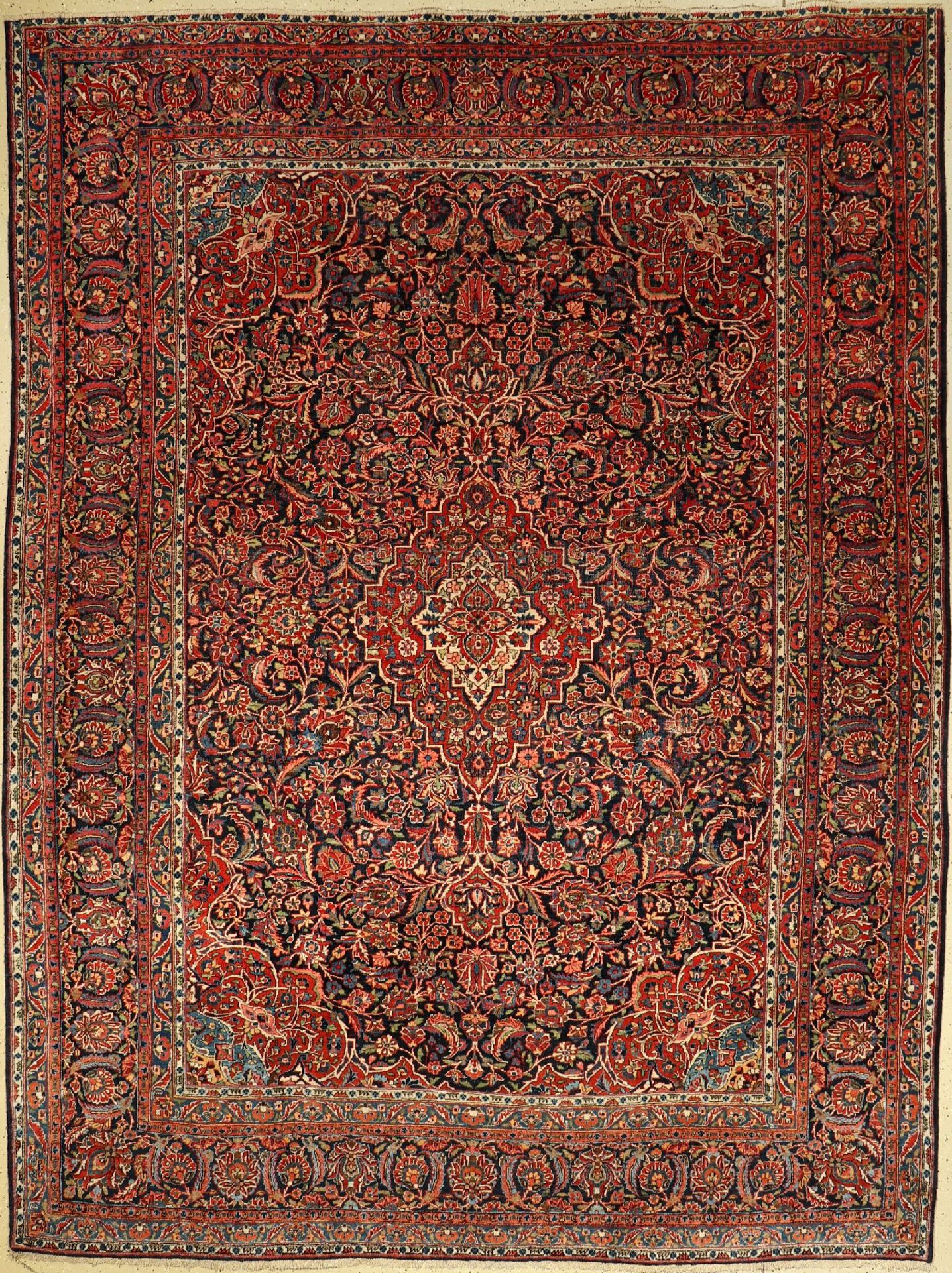 Keschan alt, Persien, ca. 60 Jahre, Wolle auf Baumwolle, ca. 353 x 267 cm, EHZ: 4Keschan old,