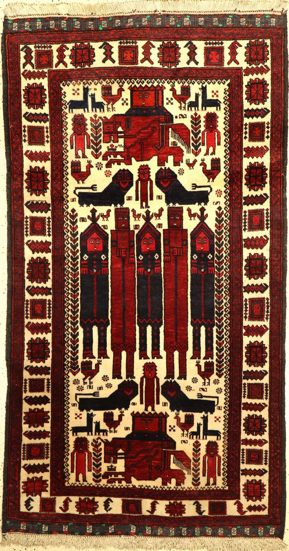 Belutsch alt, Persien, ca. 30 Jahre, Wolle auf Wolle, ca. 185 x 101 cm, EHZ: 2-3Baluch old,