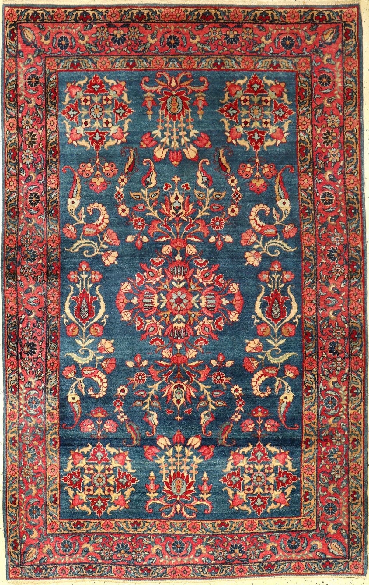 Yazd antik (Us Re-Import), Persien, um 1900, Wolle auf Baumwolle, ca. 188 x 120 cm, EHZ: 2-3,