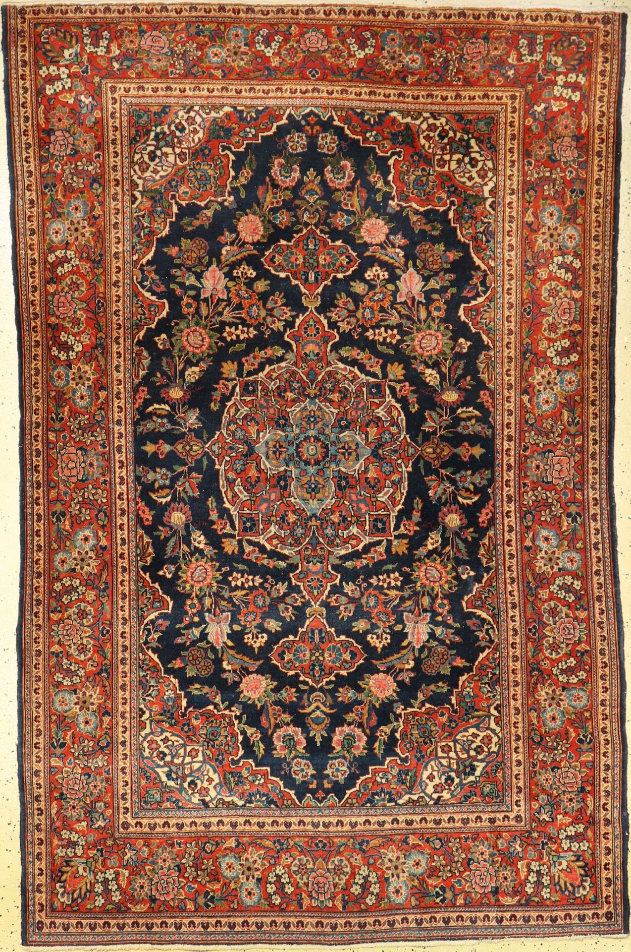 Keschan Kork alt, Persien, um 1930, Korkwolle, ca. 205 x 133 cm, EHZ: 2-3Keschan old, Persia, around