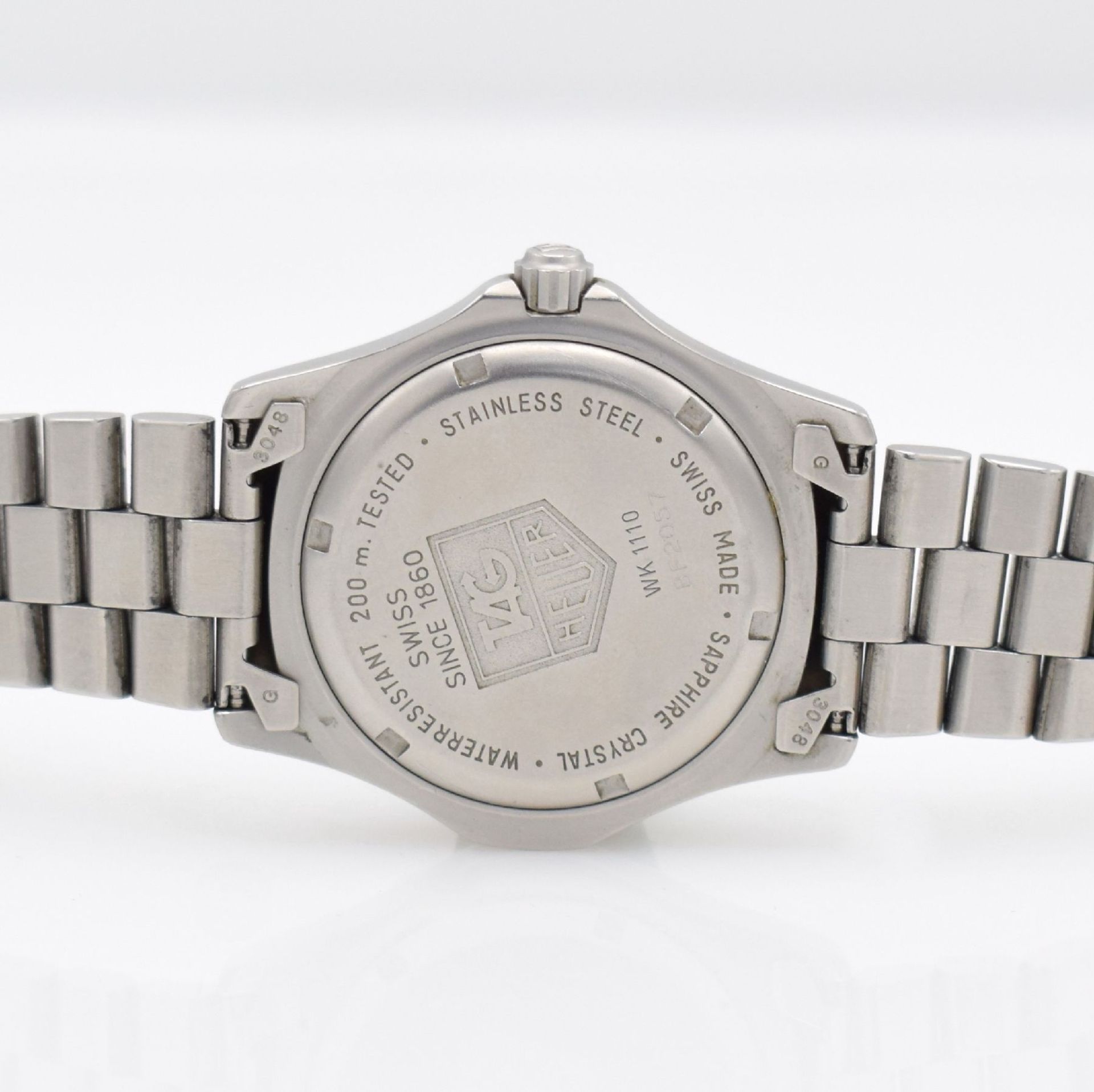 TAG HEUER Professional 200 Herrenarmbanduhr, Schweiz um 2000, quarz, Ref. WK 1110, verschr. - Bild 6 aus 6