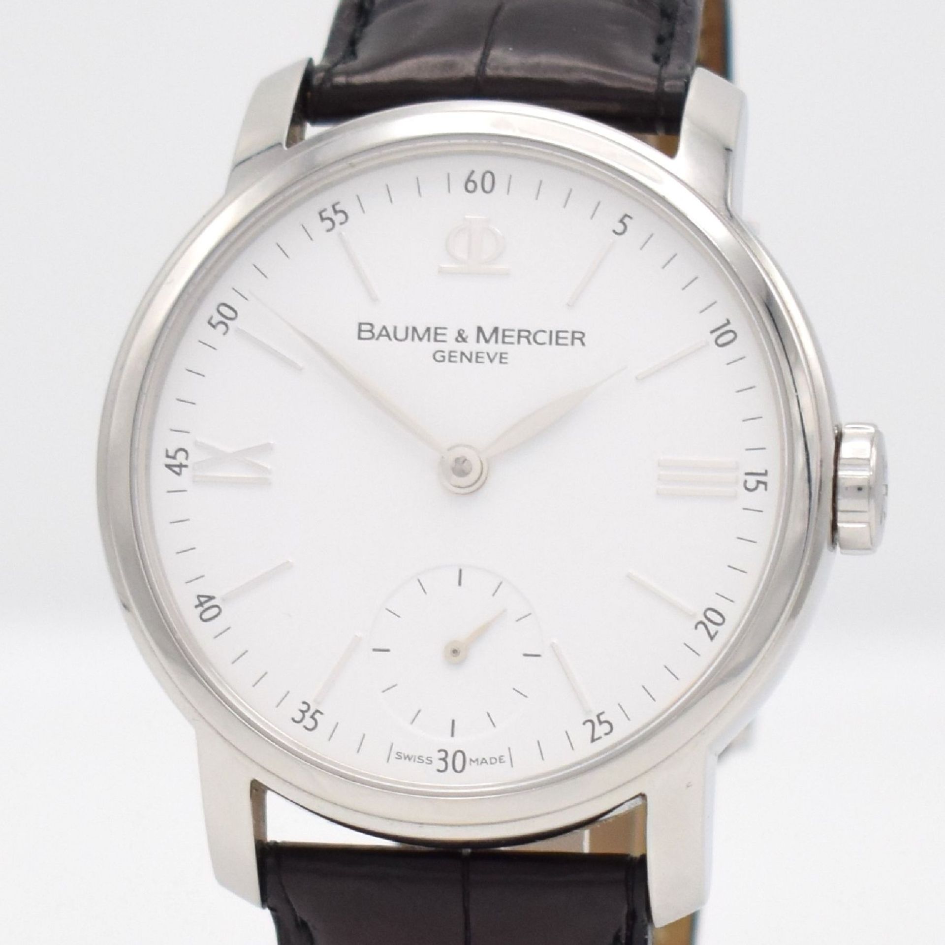 BAUME & MERCIER Herrenarmbanduhr, Schweiz um 2010, Handaufzug, Ref. 65495, beids. vergl. - Bild 4 aus 7