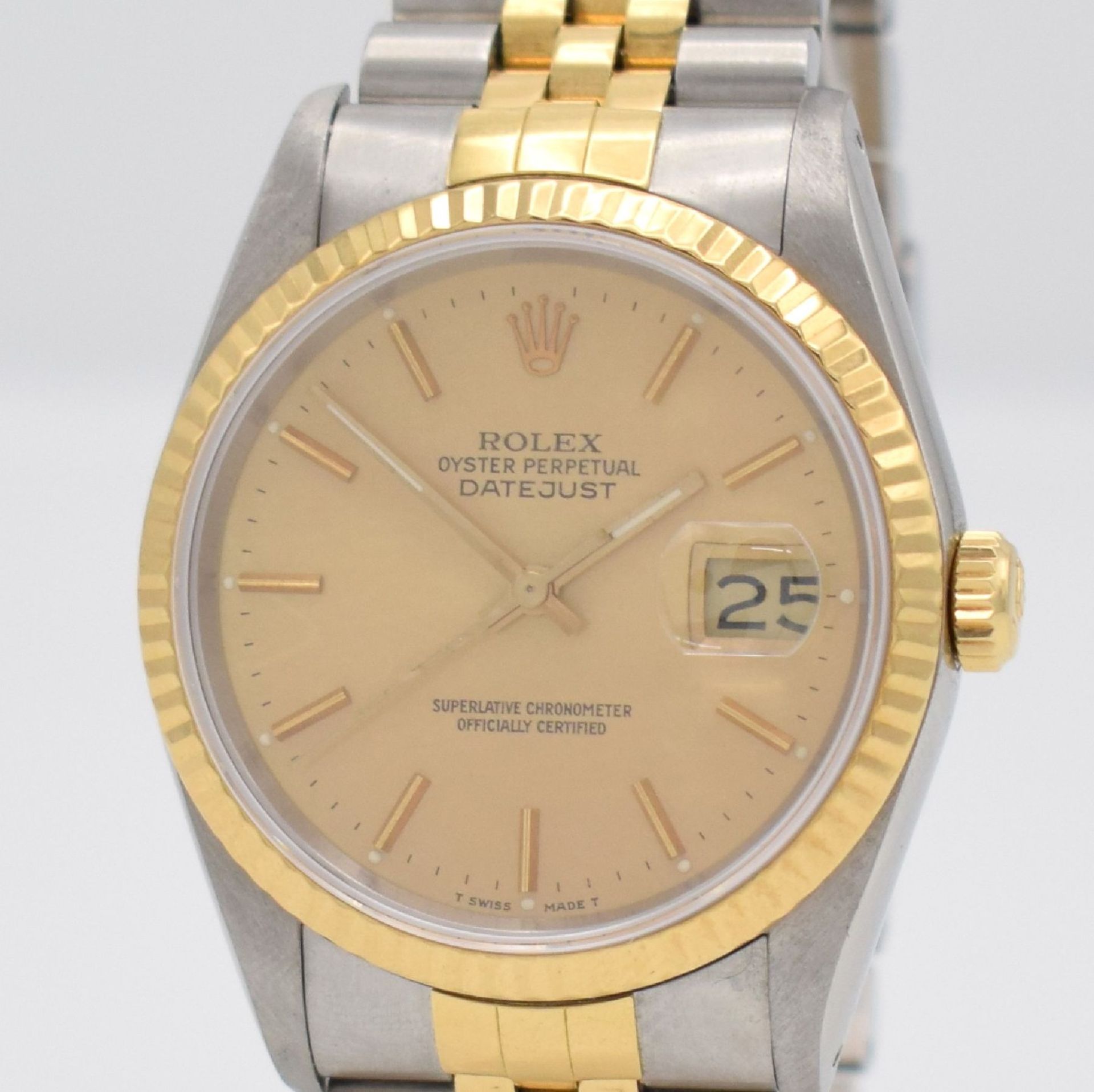 ROLEX Herrenarmbanduhr Oyster Perpetual Datejust, Schweiz um 1988, Automatik, Ref. 16233, - Bild 4 aus 7