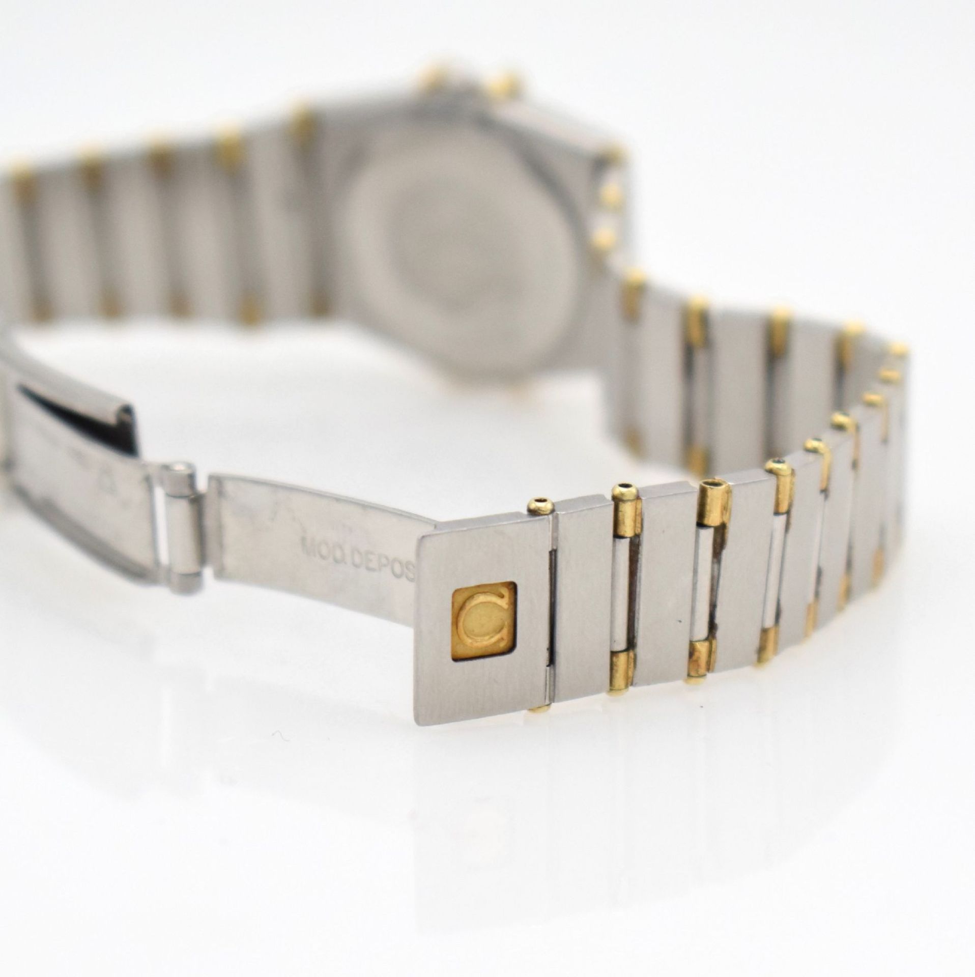 OMEGA Constellation Damenarmbanduhr, Schweiz um 1995, quarz, Ref. 5950055/7950836, Edelstahl/Gold - Bild 5 aus 6