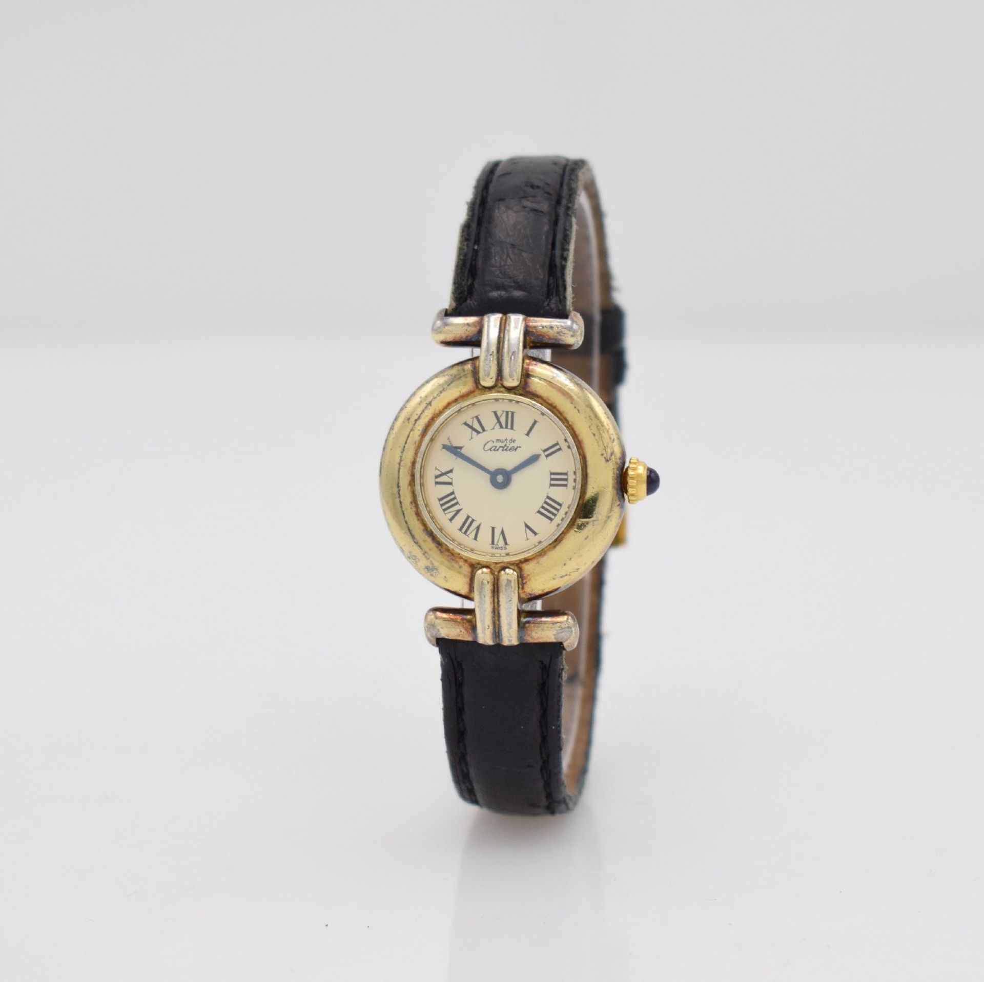 CARTIER Damenarmbanduhr Vermeil, Schweiz lt.orig. Pap. 07/1993 verk., quarz, Ref. 590002, verg. - Bild 3 aus 7