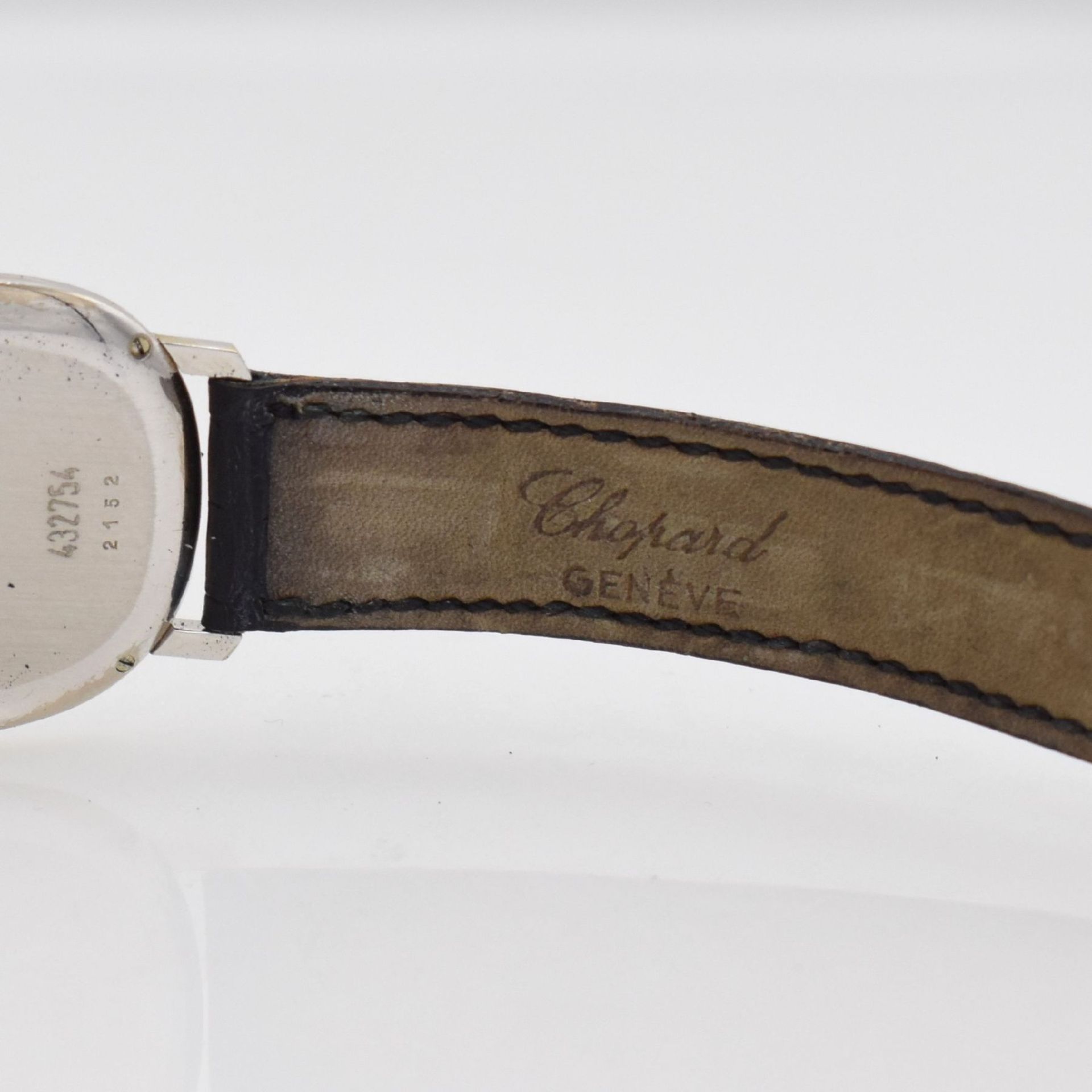 CHOPARD Armbanduhr in WG 750/000, Schweiz 1980er Jahre, quarz, Ref. 2152, ovales Geh. an orig. - Bild 6 aus 8