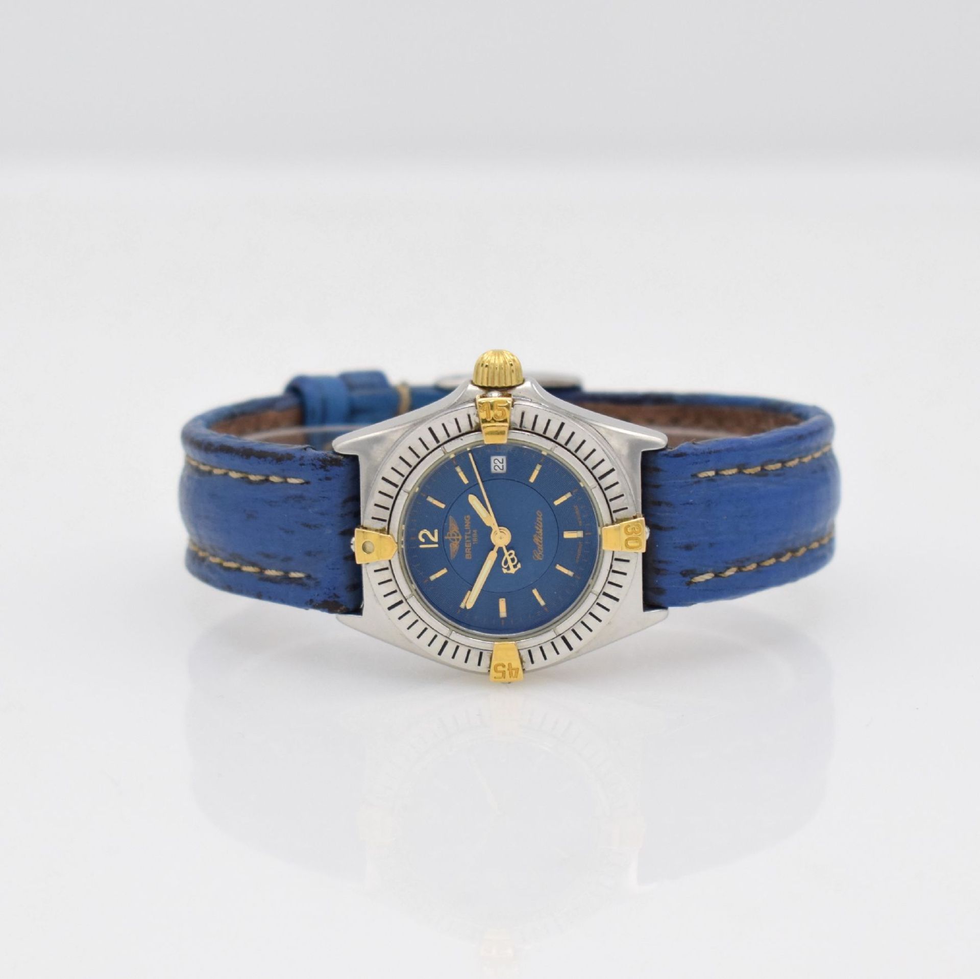 BREITLING Callistino Damenarmbanduhr, Schweiz um 1990, Ref. B52044, quarz, Edelstahl/Gold kombiniert