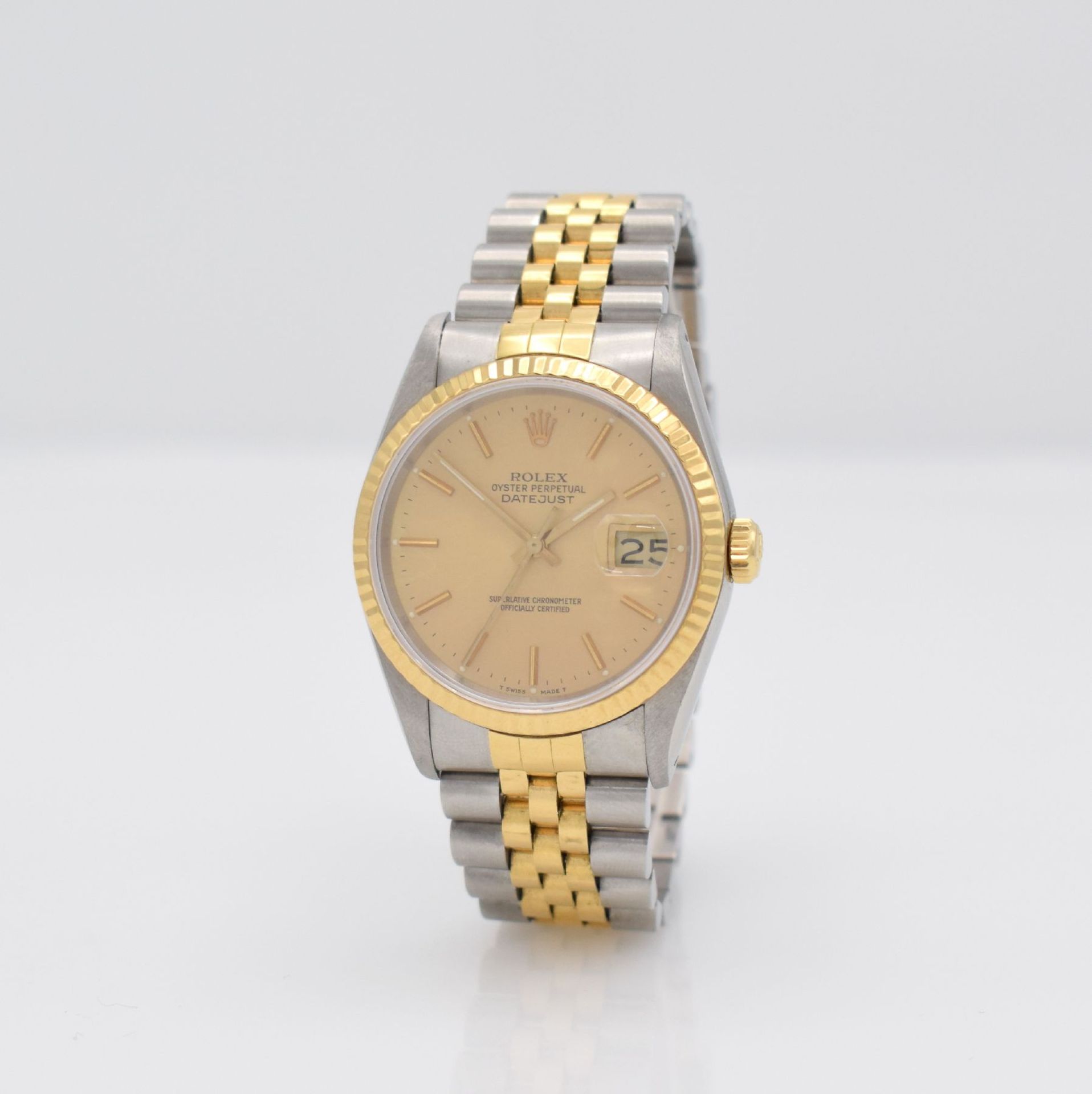 ROLEX Herrenarmbanduhr Oyster Perpetual Datejust, Schweiz um 1988, Automatik, Ref. 16233, - Bild 3 aus 7