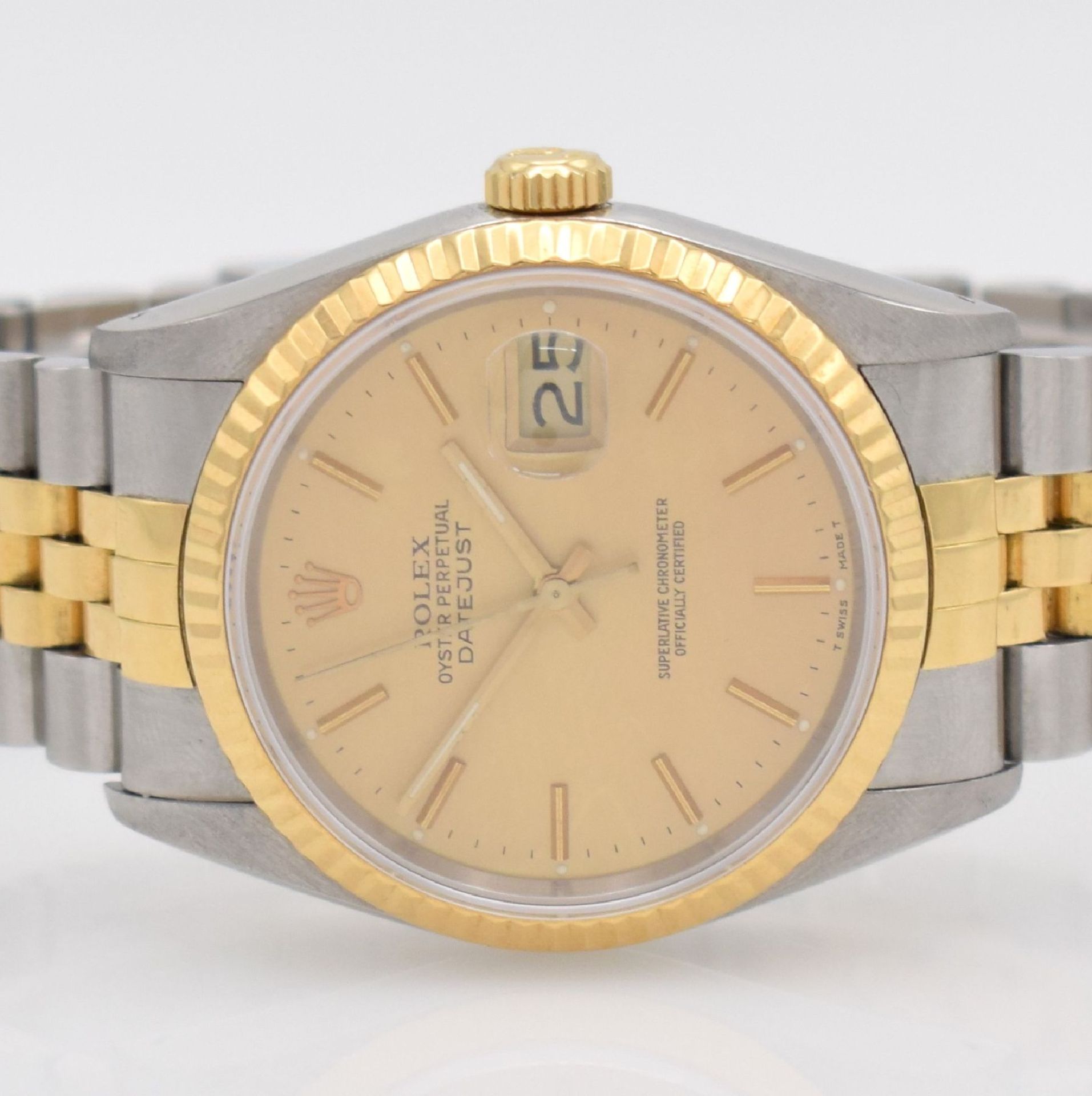 ROLEX Herrenarmbanduhr Oyster Perpetual Datejust, Schweiz um 1988, Automatik, Ref. 16233, - Bild 2 aus 7