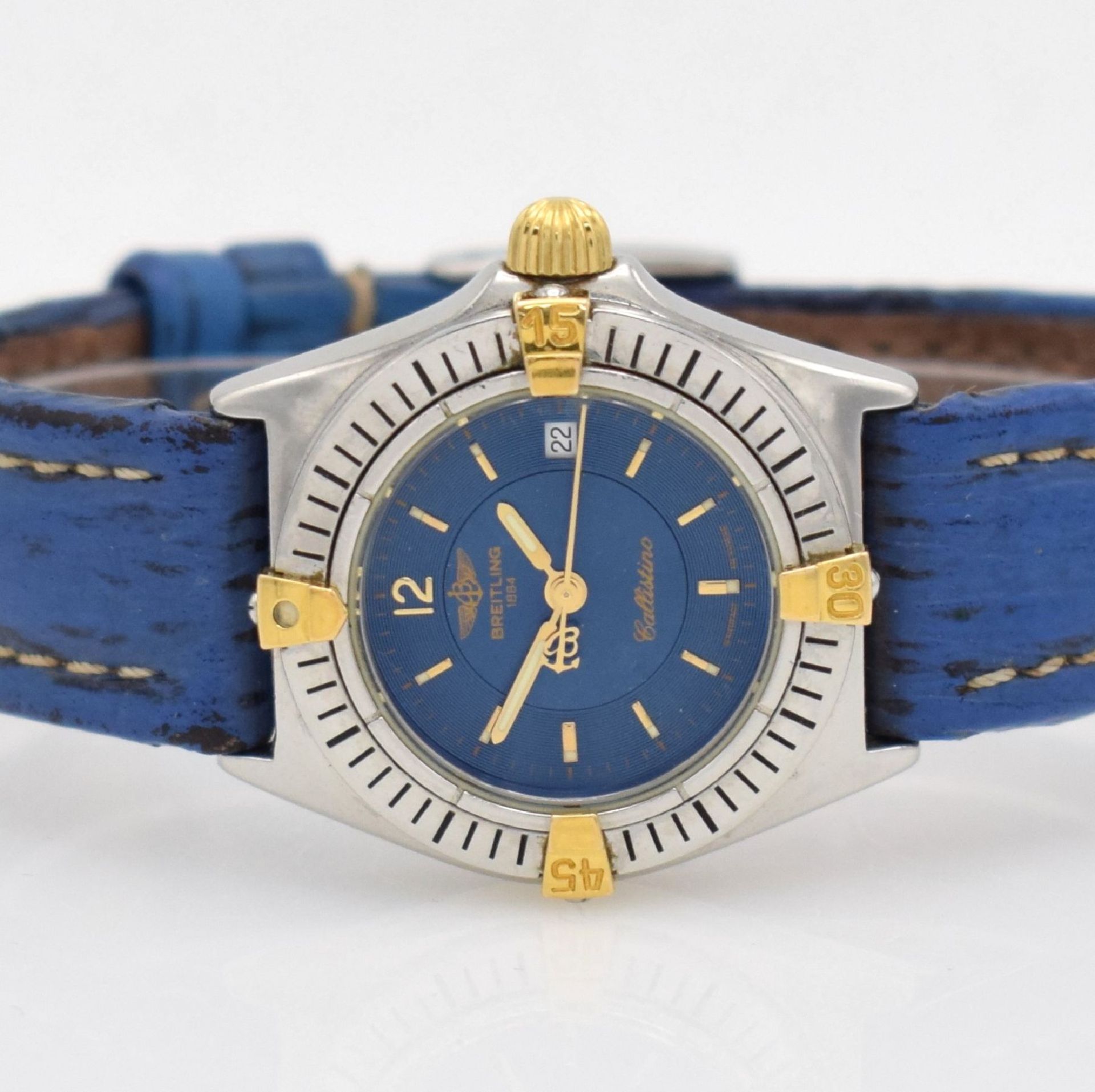 BREITLING Callistino Damenarmbanduhr, Schweiz um 1990, Ref. B52044, quarz, Edelstahl/Gold kombiniert - Bild 2 aus 8