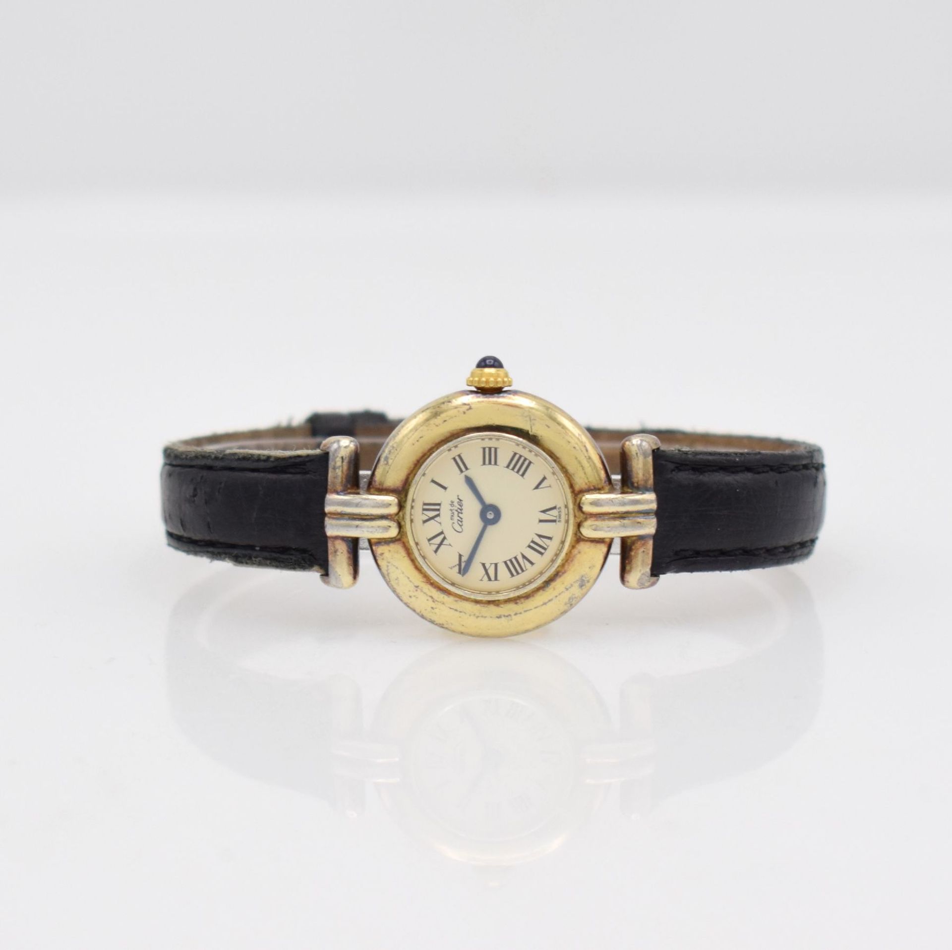 CARTIER Damenarmbanduhr Vermeil, Schweiz lt.orig. Pap. 07/1993 verk., quarz, Ref. 590002, verg.