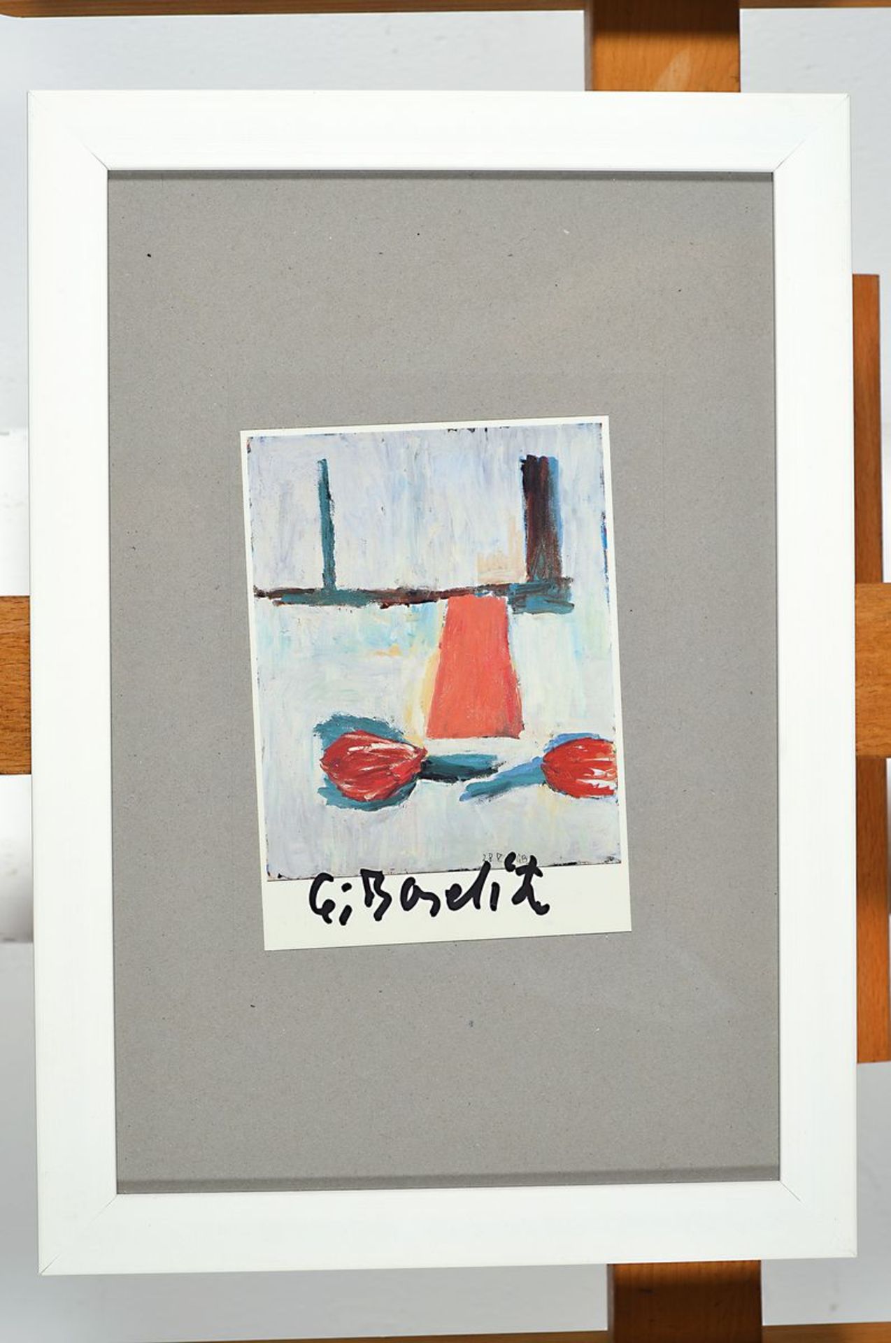 Georg Baselitz, geb. 1938, Postkarten- Multiple, Farboffset, handsigniert, ca. 15x 10cm, u.Gl., R. - Bild 4 aus 4