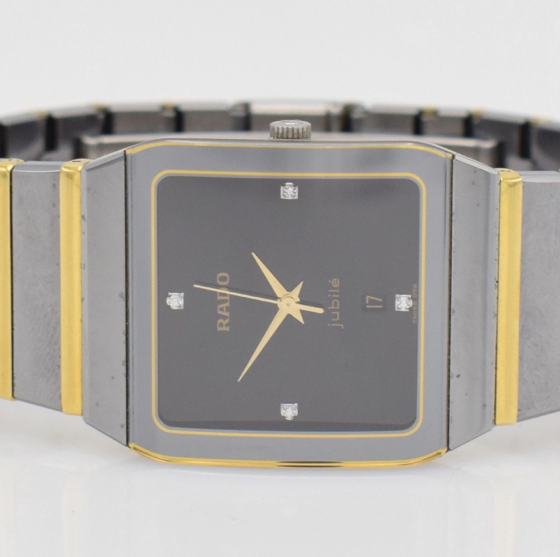 RADO Armbanduhr Serie Diastar Jubilé, Schweiz um 1980, Ref. 152.0366.3, quarz, Edelstahl, z. T. - Bild 2 aus 6