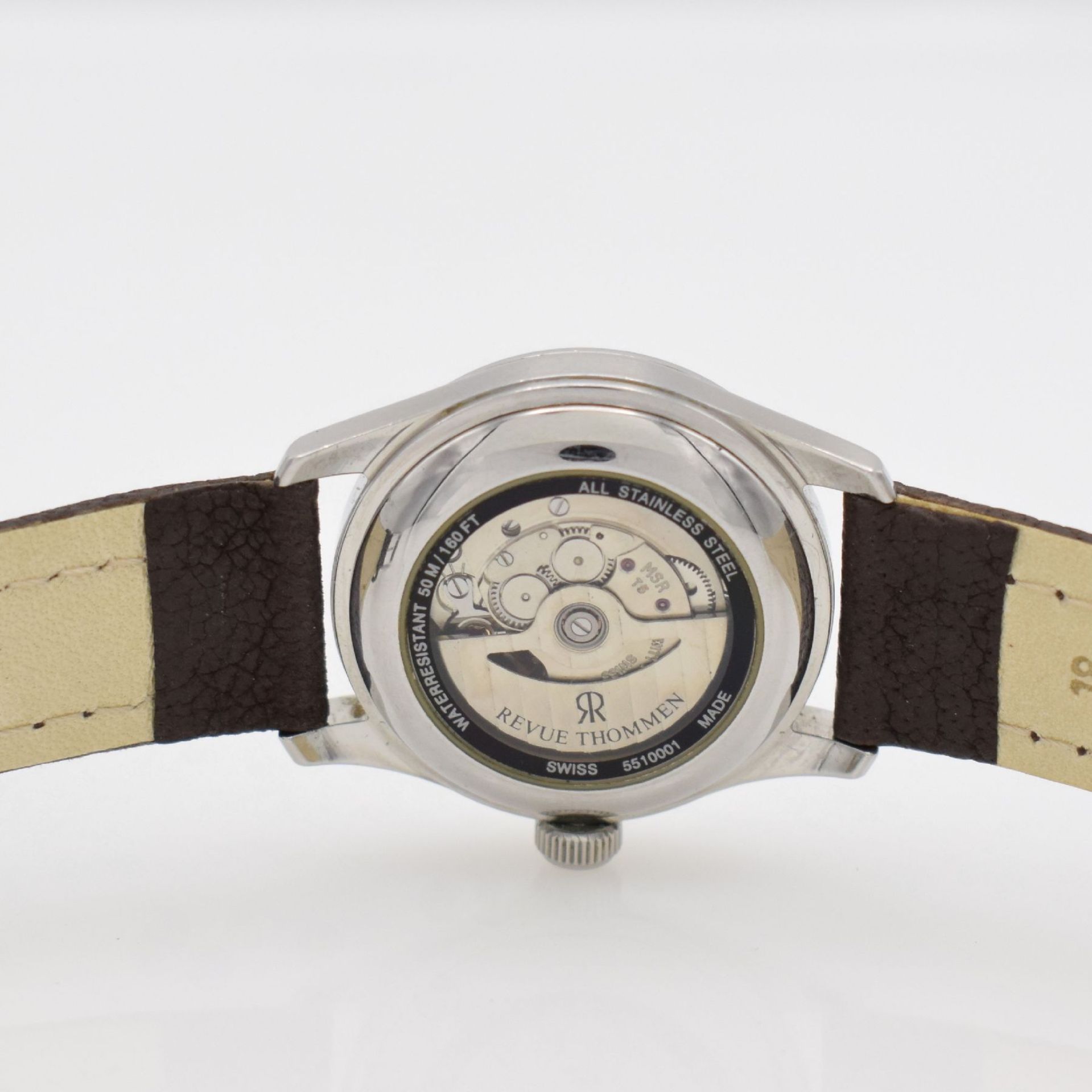 REVUE THOMMEN Herrenarmbanduhr Modell Sport 50´S, Automatik, Schweiz 1990er Jahre, Edelstahlgeh. - Bild 7 aus 7