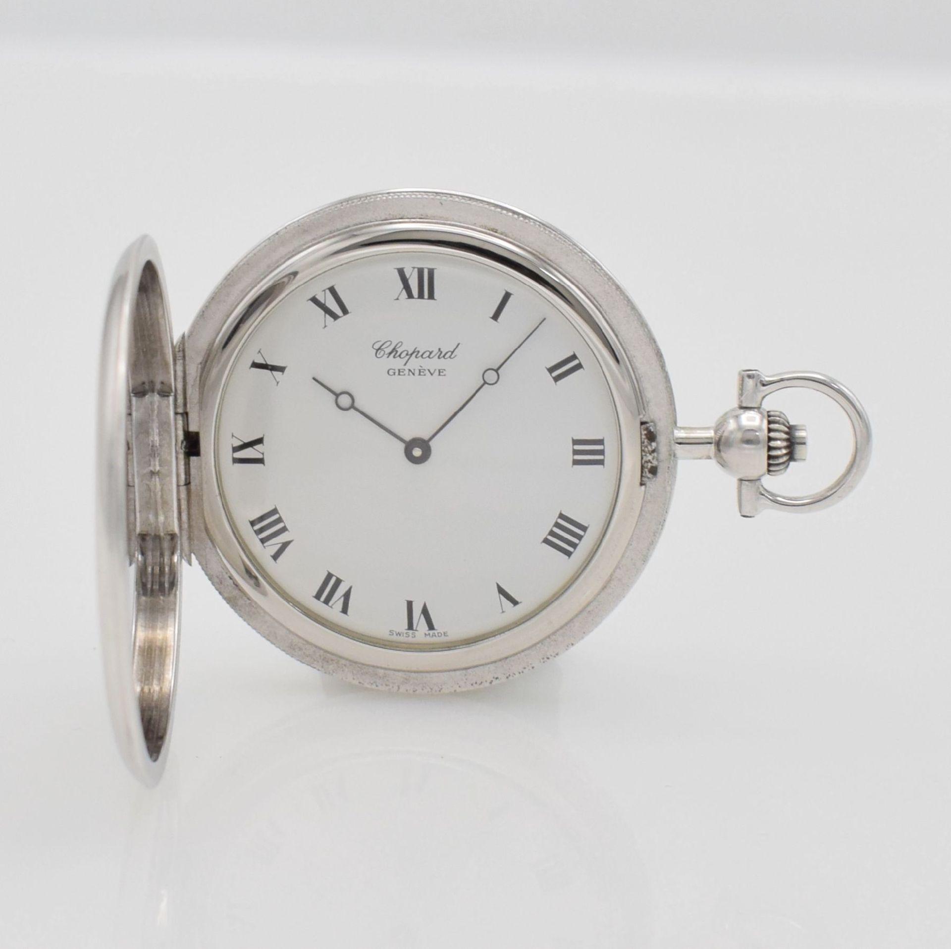 CHOPARD Savonette / Frackuhr in Silber Ref. 3014, Schweiz um 1990, Gehäuse in 800/000 Silber,