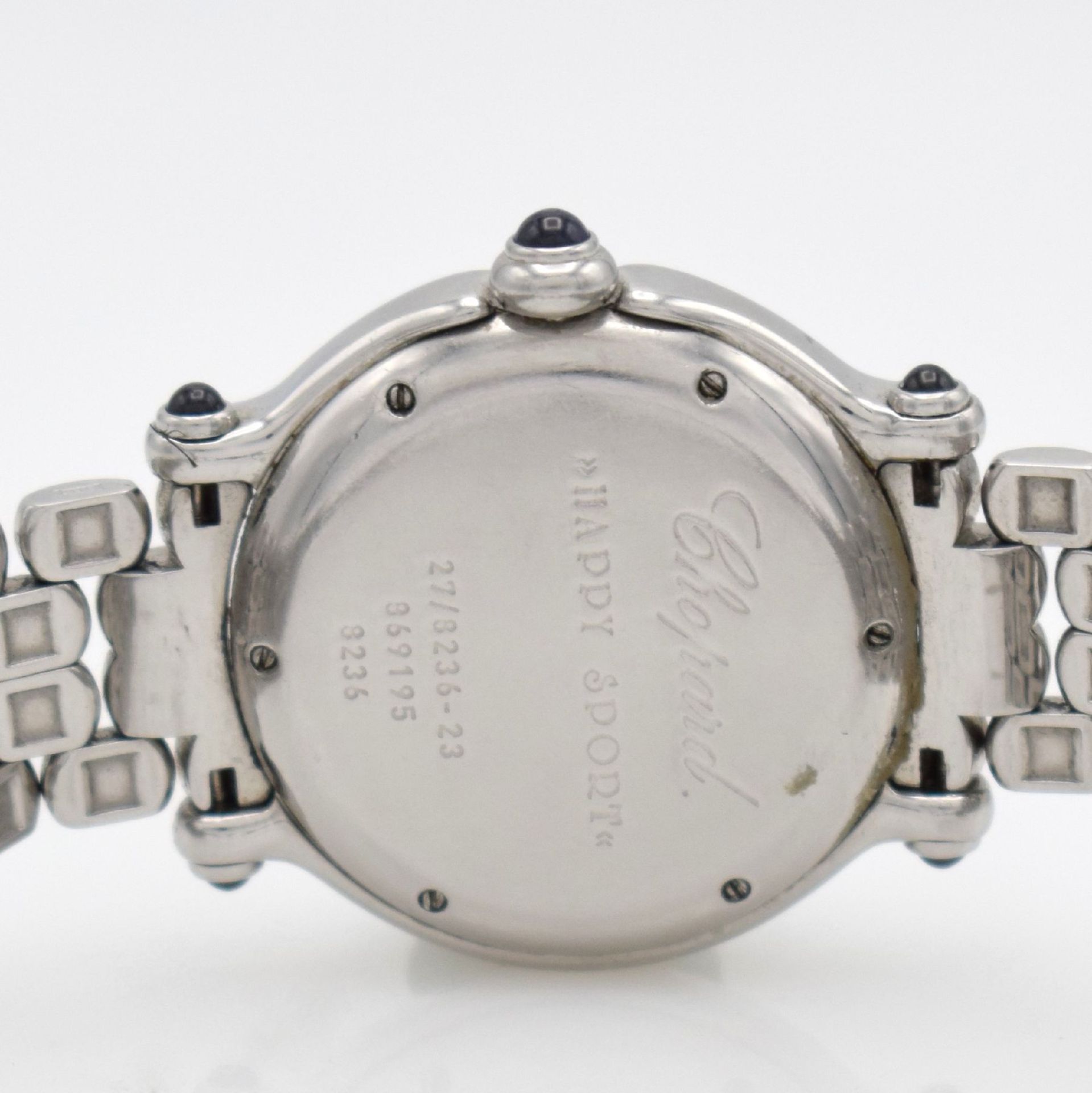 CHOPARD Happy Sport Damenarmbanduhr, Schweiz um 2005, quarz, Edelstahlgeh. inkl. Gliederband m. - Bild 7 aus 7