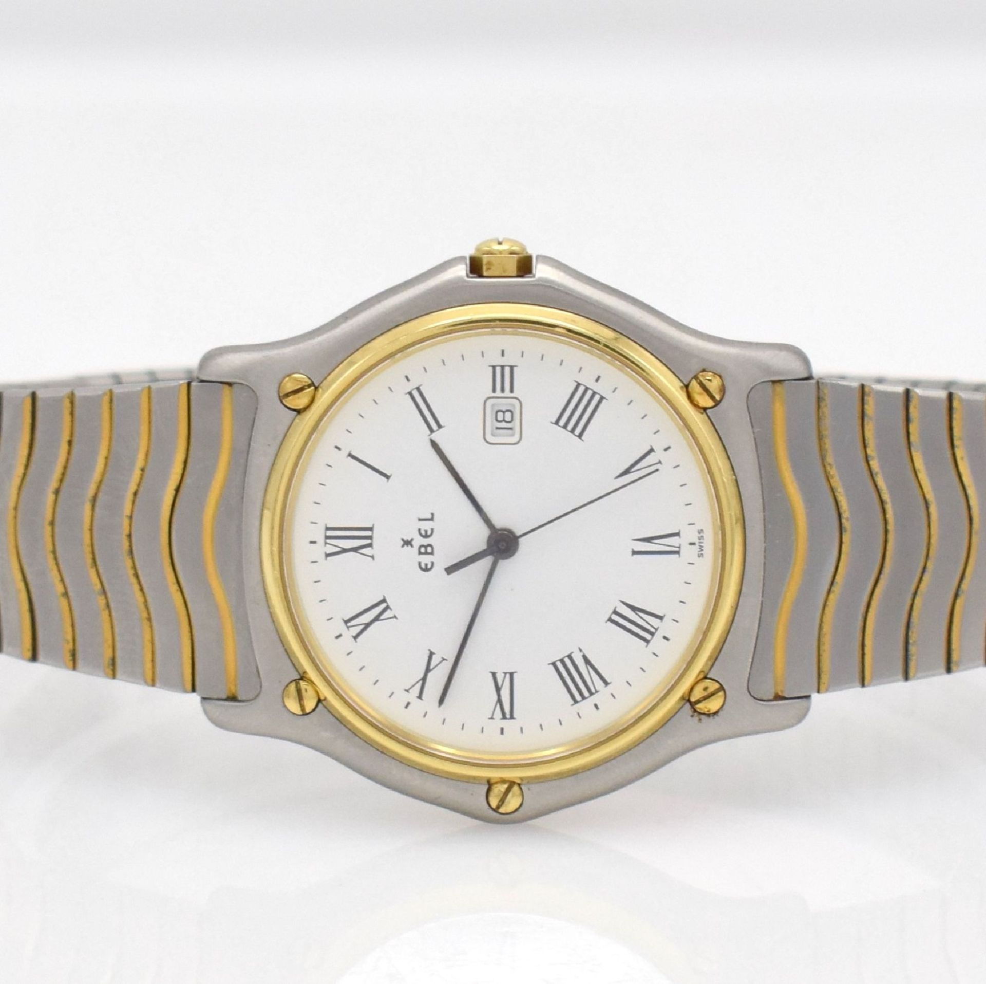 EBEL Sport Classic Armbanduhr in Stahl/Gold, Schweiz um 1995, quartz, Monocoque-Geh. Ref. 183903, - Bild 2 aus 6