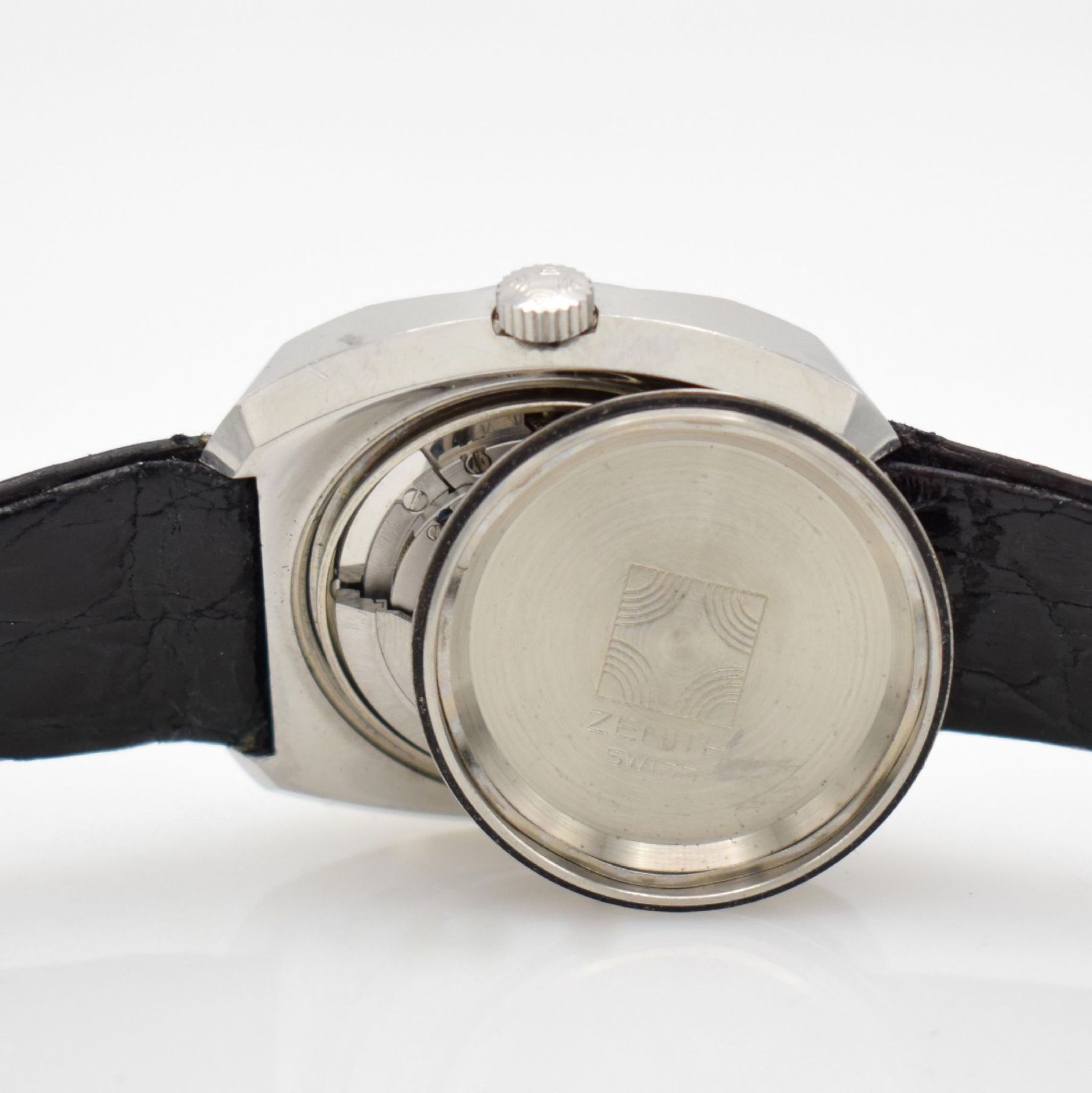 MOVADO / ZENITH Herrenarmbanduhr, Automatik, Schweiz um 1970, Ref 01-0061-380, aufw., - Bild 10 aus 10