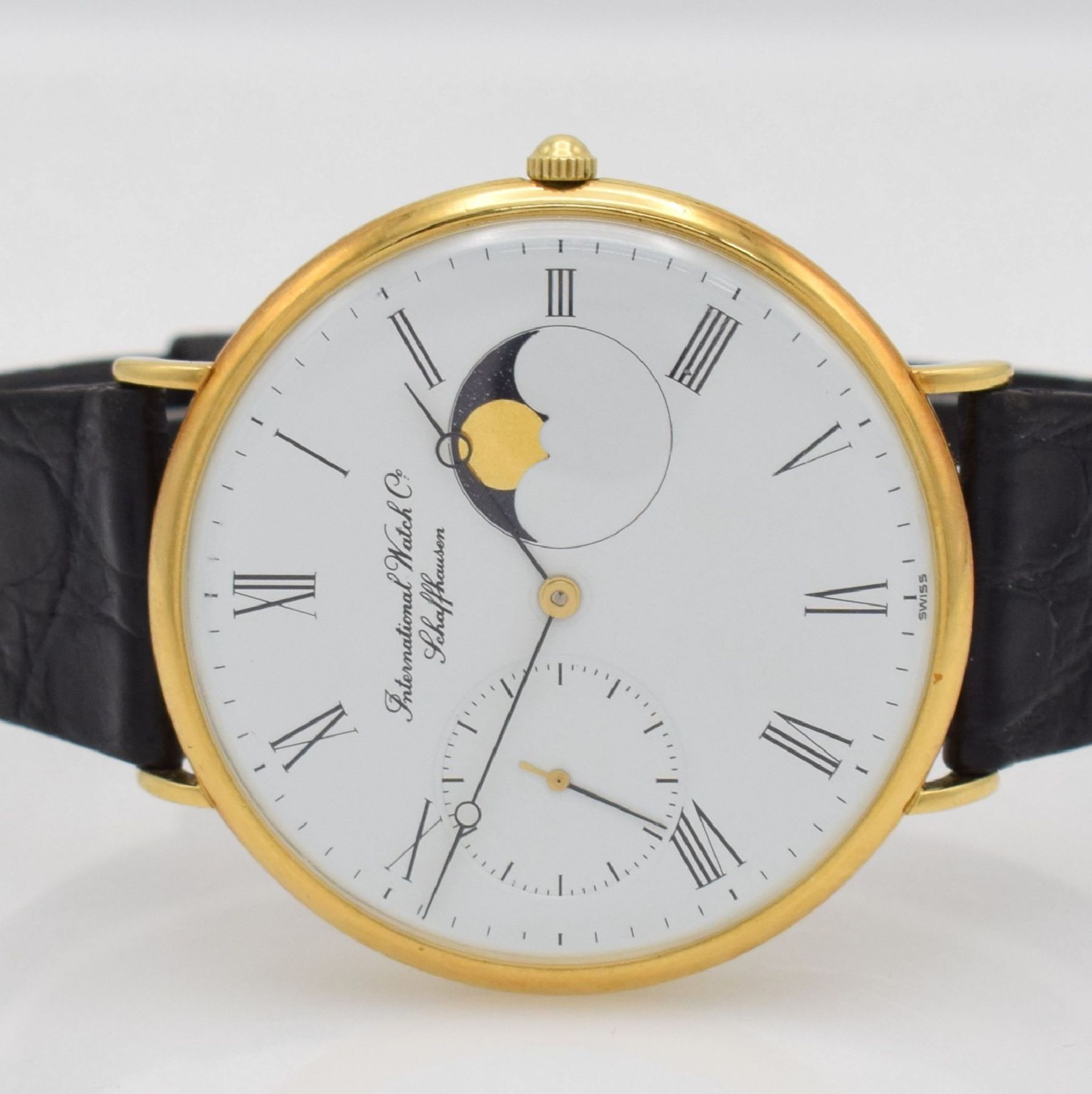 IWC große Armbanduhr Portofino Referenz 5251 in GG 750/000, Handaufzug, Schweiz 1980er Jahre, 3- - Bild 2 aus 6