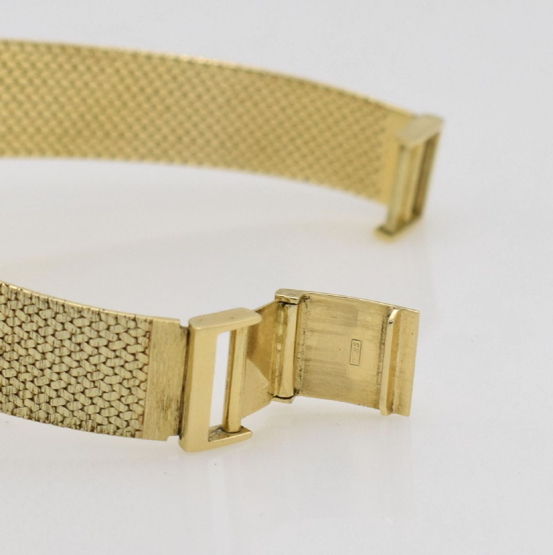 ANCRE Herrenarmbanduhr in GG 585/000, Deutschland um 1965, Automatik, gedr. Geh. m. integr. - Bild 5 aus 9