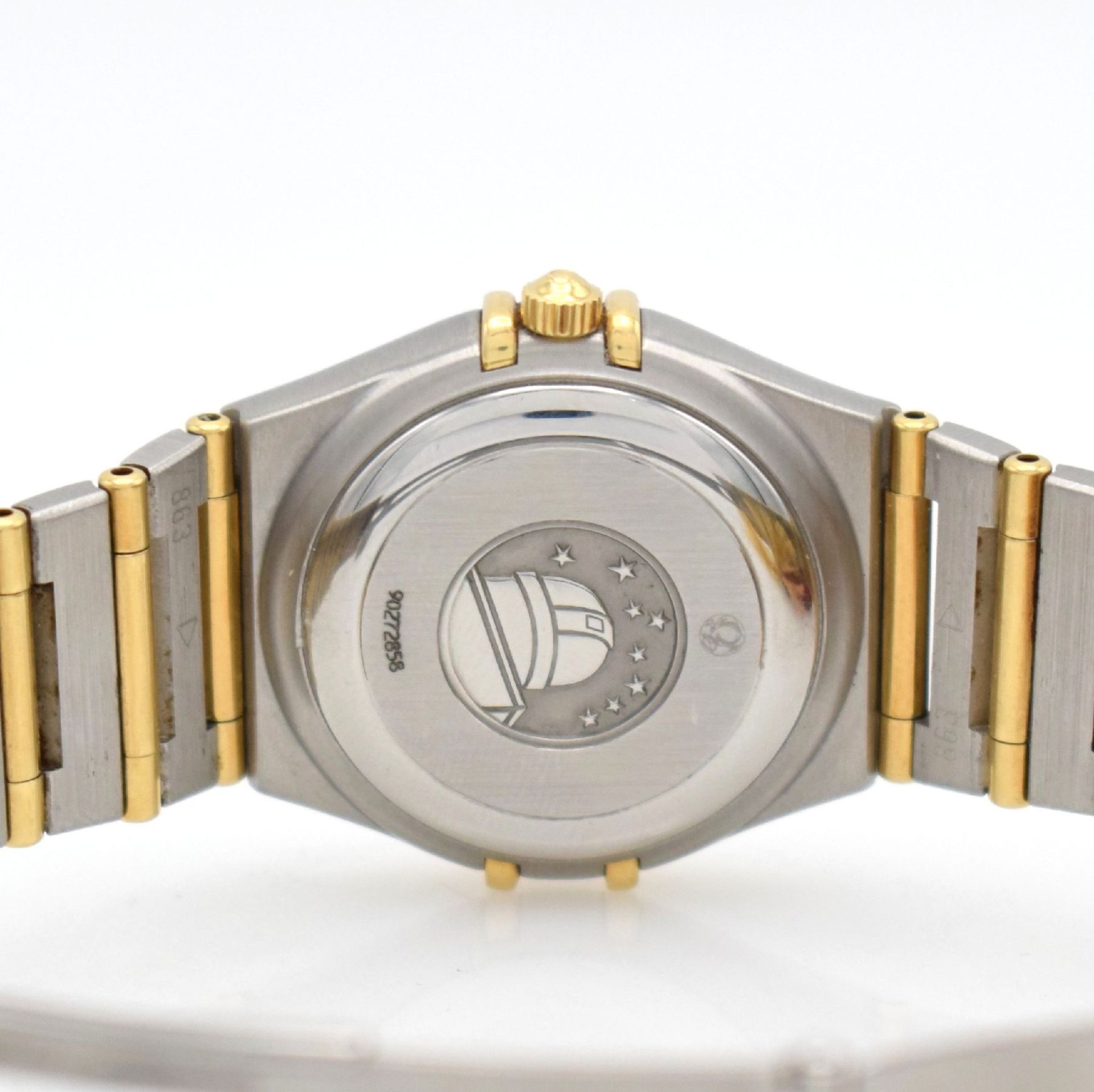 OMEGA Constellation Damenarmbanduhr in Stahl/ Gold, Automatik, Ref. 12923000, satiniertes Geh. m. - Bild 6 aus 7