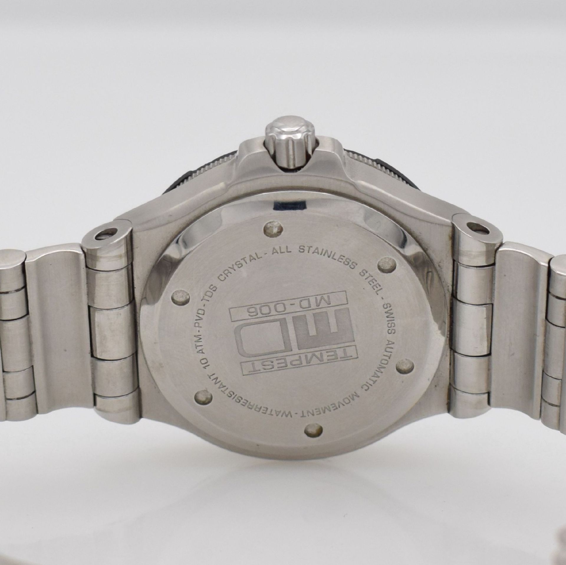 MOMO DESIGN Superdiver Herrenarmbanduhr, Italien/Schweiz verk. lt. Garantie 01/1999, Automatik, Ref. - Bild 6 aus 7