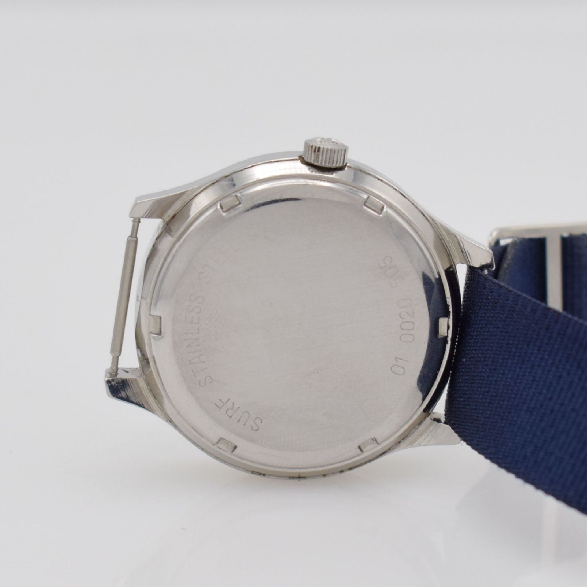 ZENITH XL-TRONIC Herrenarmbanduhr mit Stimmgabelschwinger, Schweiz um 1970, 3-teil. Edelstahlgeh., - Bild 5 aus 6