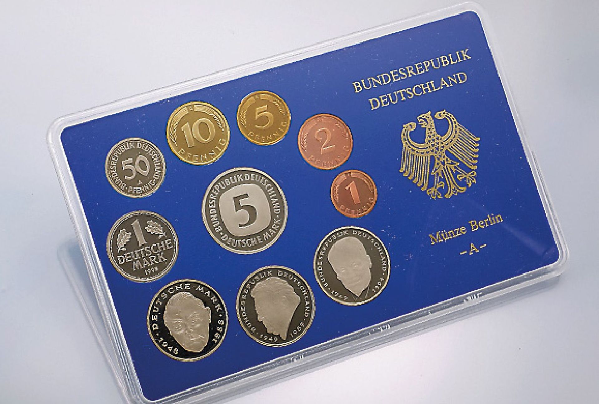 Konvolut 5 Kursmünzensätze, Deutschland, 1995, best. aus: Hamburgische Münze J, Staatliche Münze