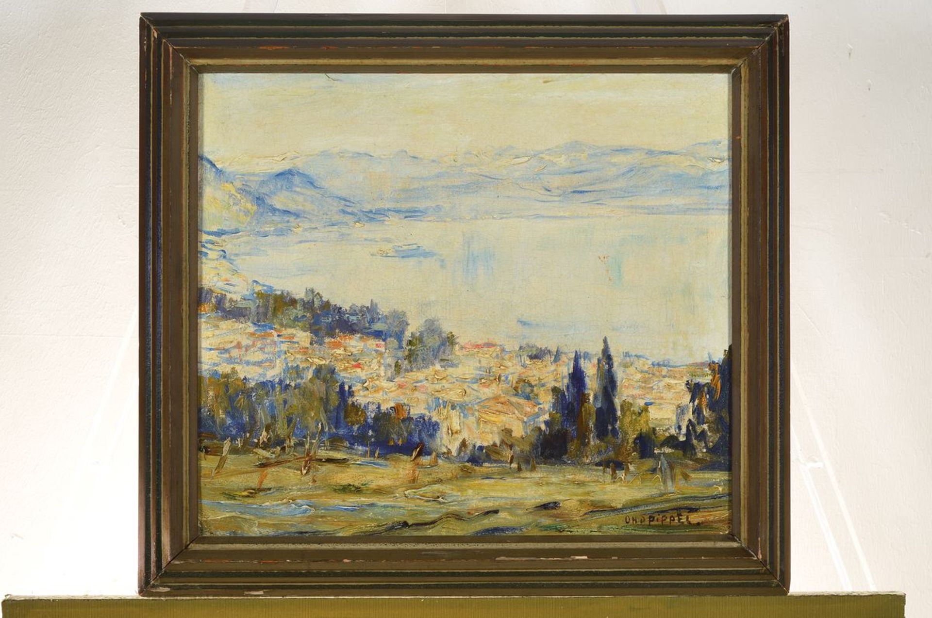 Otto Pippel, 1878 Lodz - 1960 München, Stresa am Lago Maggiore, sommerliche Ansicht auf den See, - Bild 3 aus 3