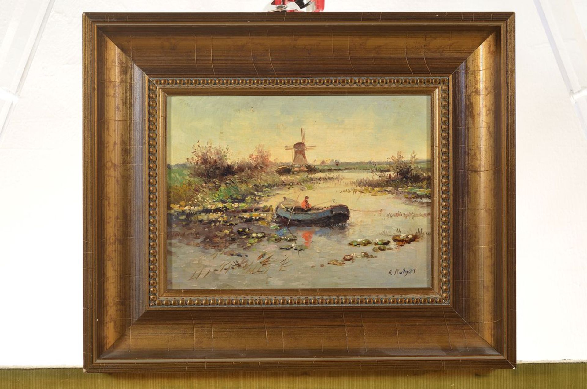 Anton Rutgers, 1880-1949, zwei Pendants: Herbstliche Landschaften, Öl/Lwd, beide rechts unten - Bild 3 aus 3