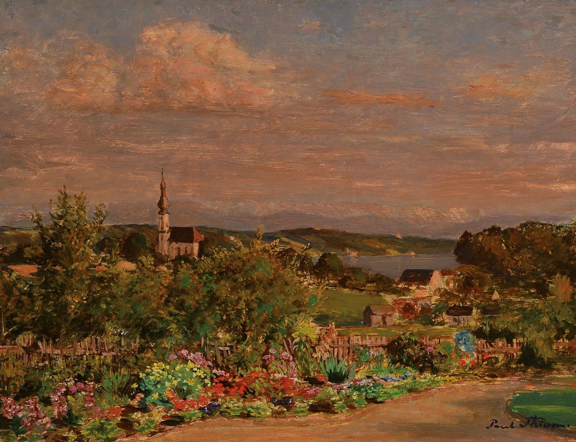 Paul Thiem, 1858 Berlin- 1922 Starnberg, Studium an der KA München, in Starnberg ansässiger Maler,