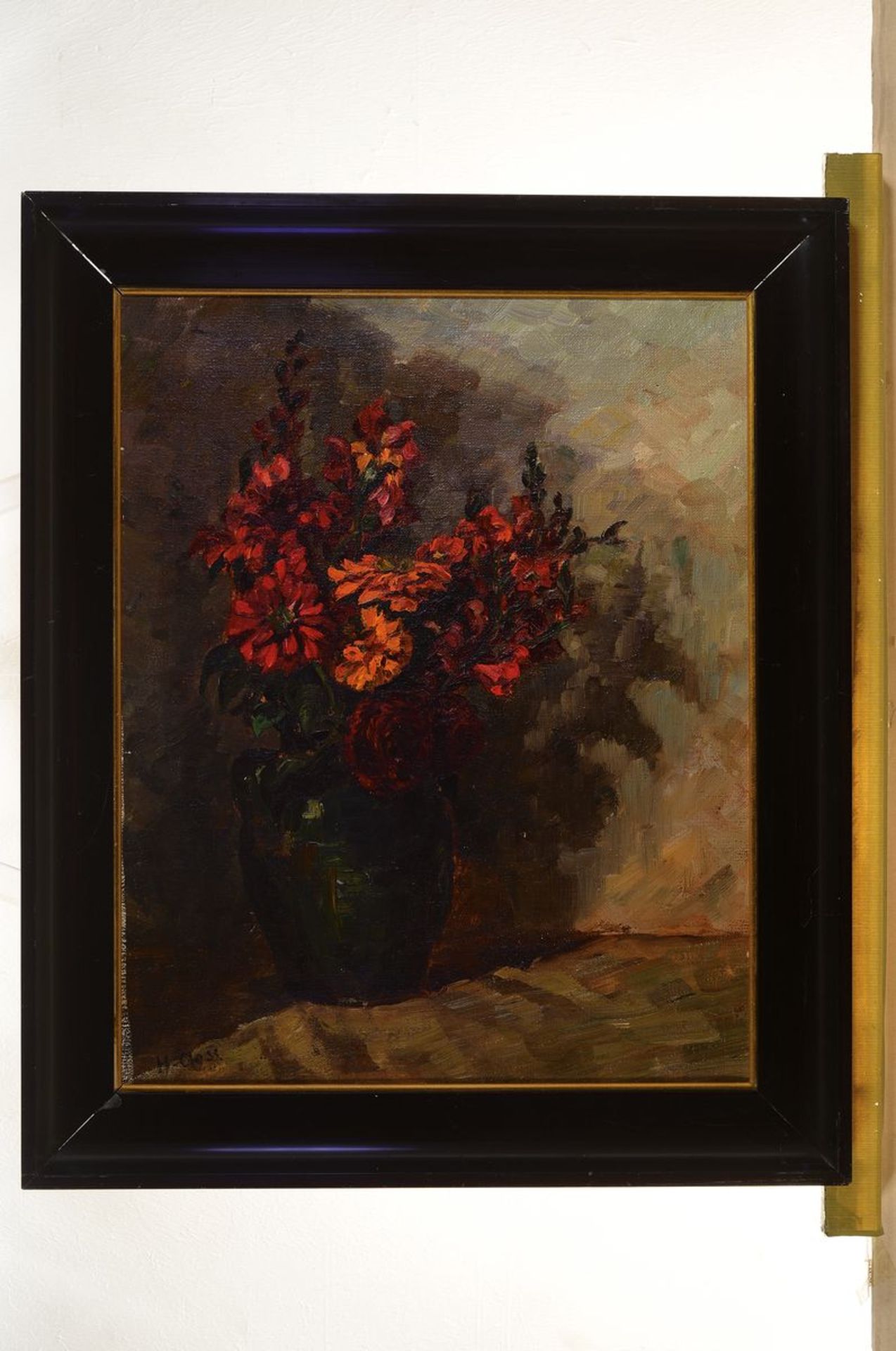 Helene Closs, 1866 Stuttgart-1945 Ravensburg, Blumenstillleben in Vase, Öl/Lwd, links unten - Bild 3 aus 3