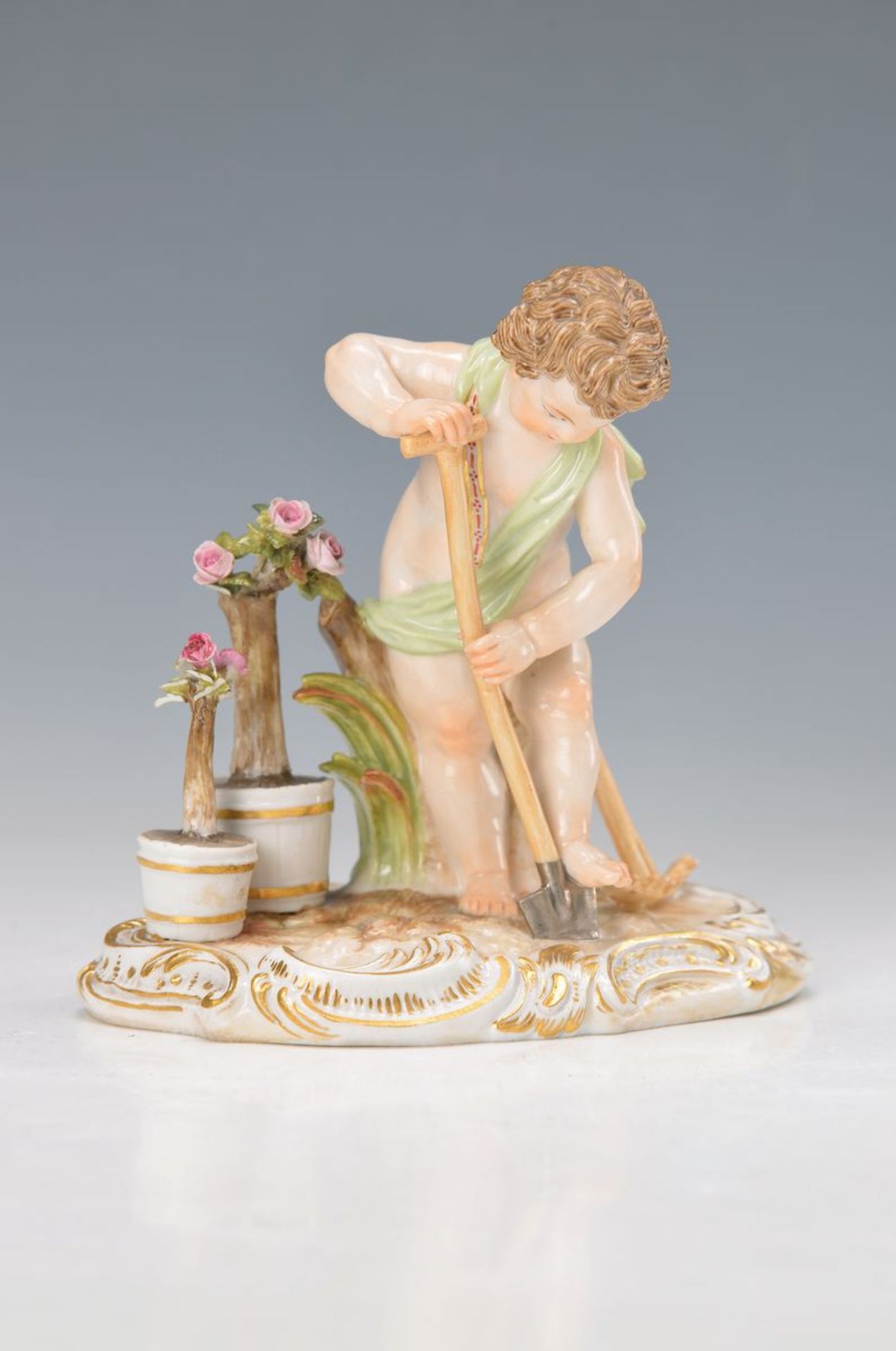 Porzellanfigur, Meissen, um 1880/90, Die Erde aus der Serie der Vier Elemente, Entw. Kaendler