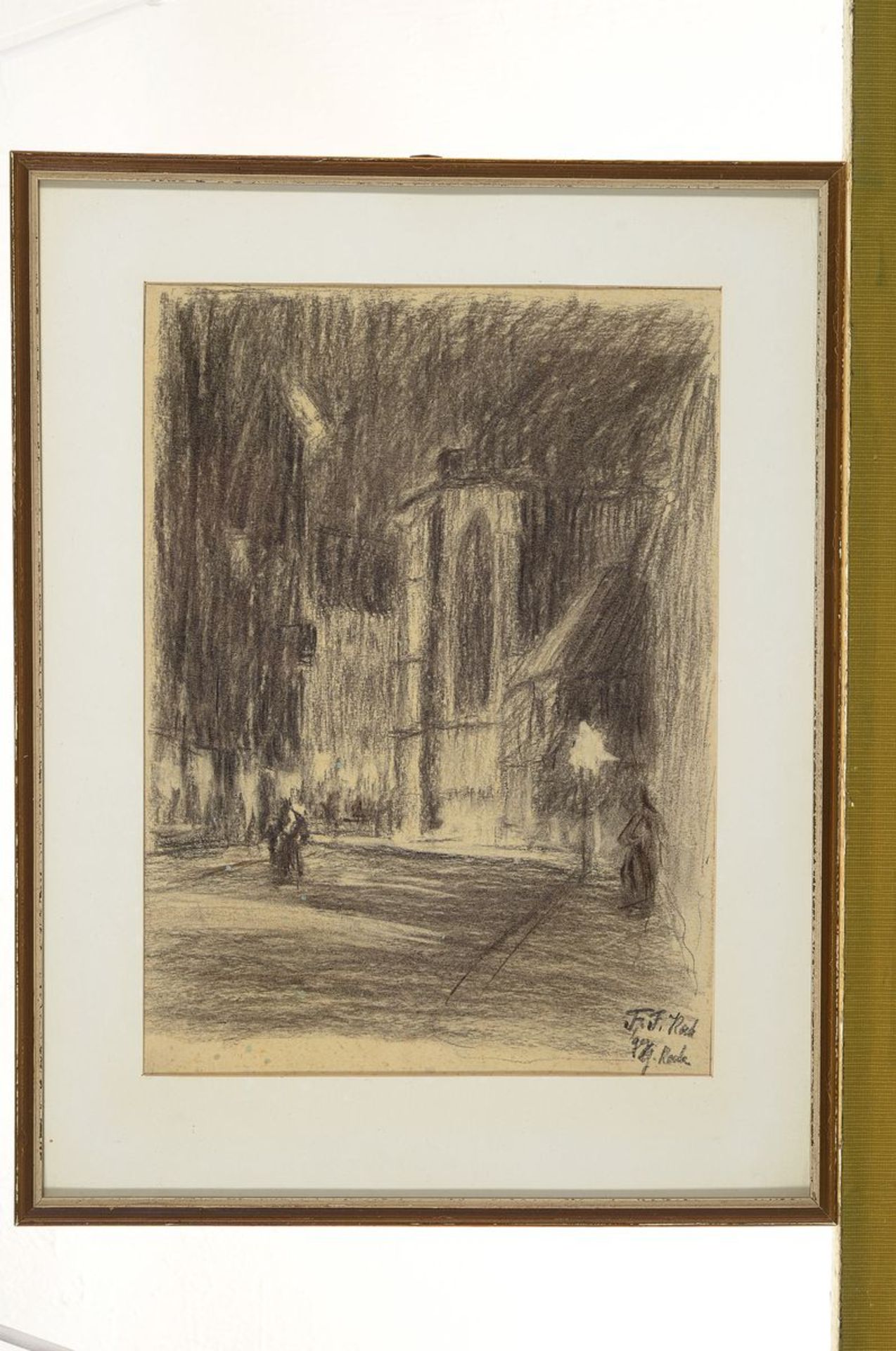Friedrich Ferdinand Koch, 1863-1923 Landau, Blick in eine Straße, Bleistiftzeichnung auf Papier, - Bild 3 aus 3