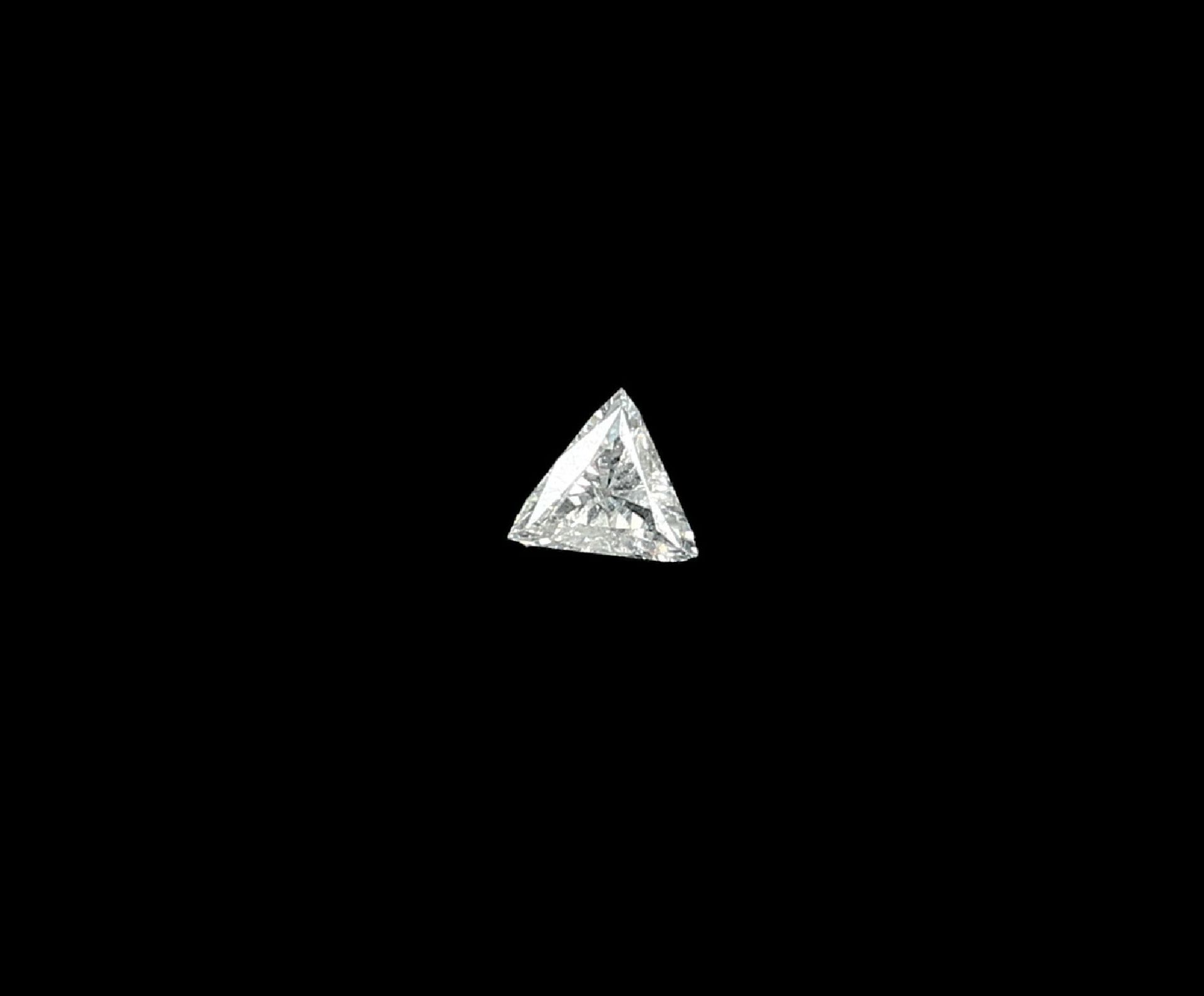 Loser Diamant, 0.10 ct Hochfeines Weiß+ (D)/si1, Trillion-Schliff, 3.71 x 3.66 x 1.23 mm