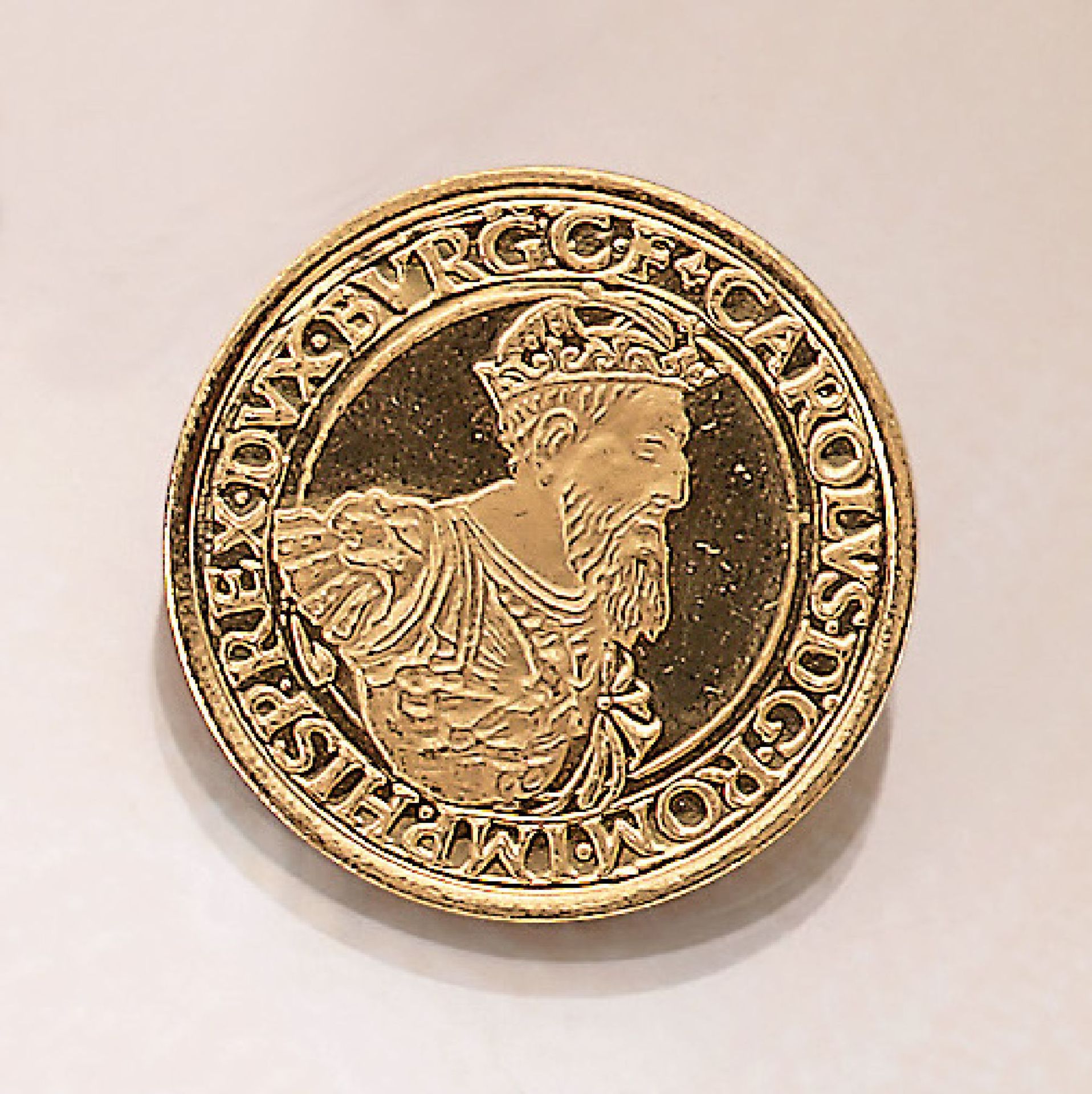 Goldmünze, 50 ECU, Belgien, 1987, Karl V., 30 Jahre römische Verträge, 900/000, 17.33 g