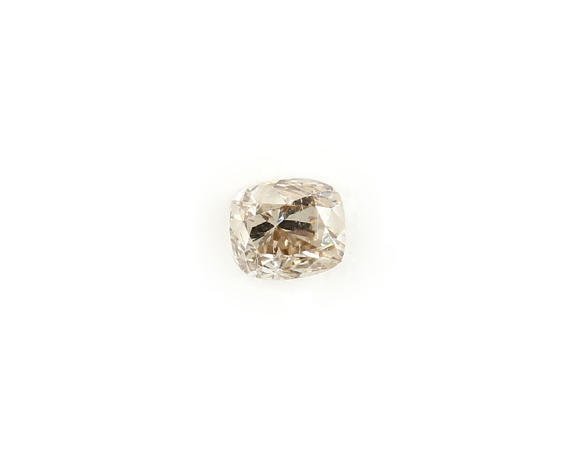 Loser Diamant, 0.80 ct, fancy yellowish brown/si1, Cushion-Cut, mit HRD Expertise Schätzpreis: 2000,