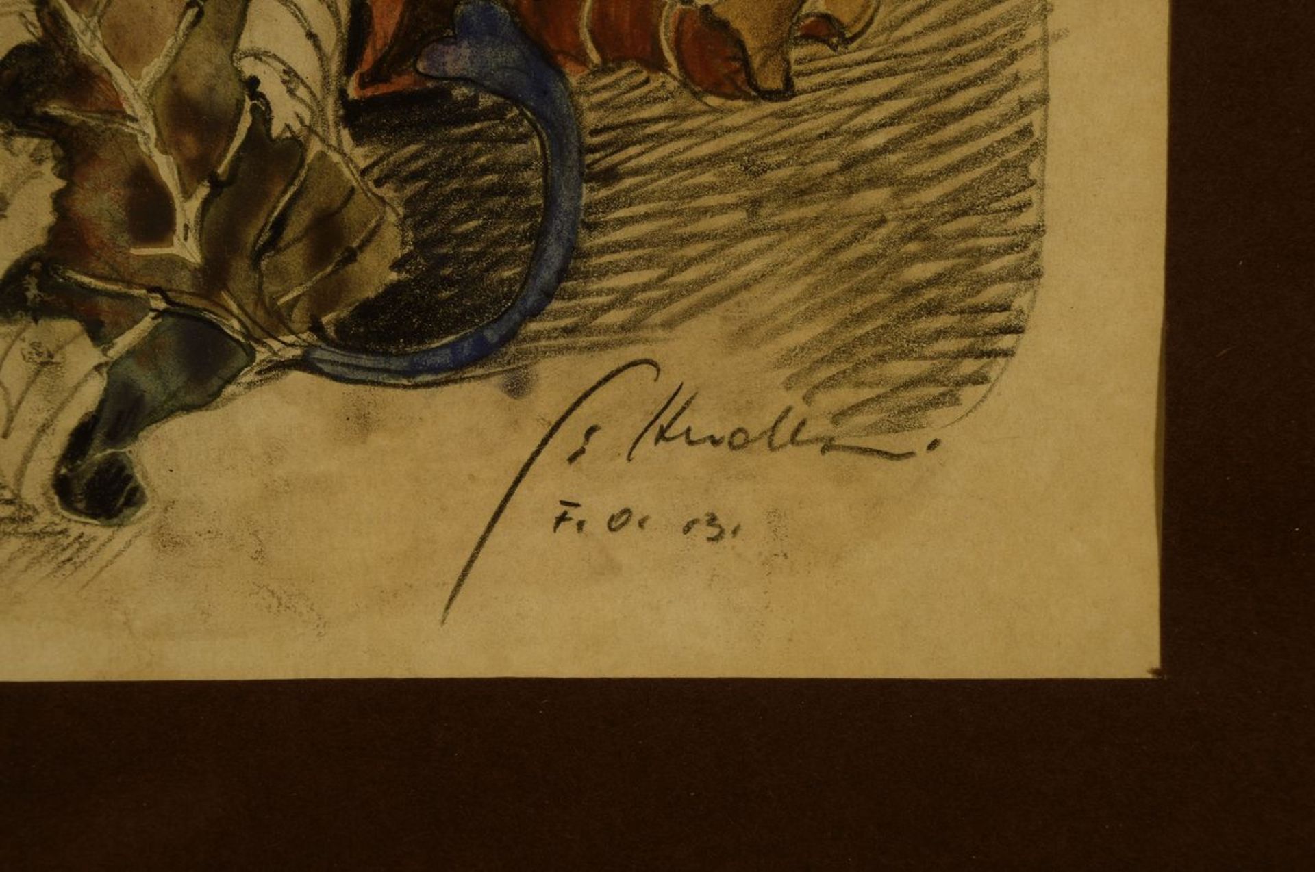 Gizela Hudler, geb. 1934, Aquarell über Bleistift auf Papier, signiert, dat. 13, ca. 38x26cm, u.Gl., - Bild 3 aus 5