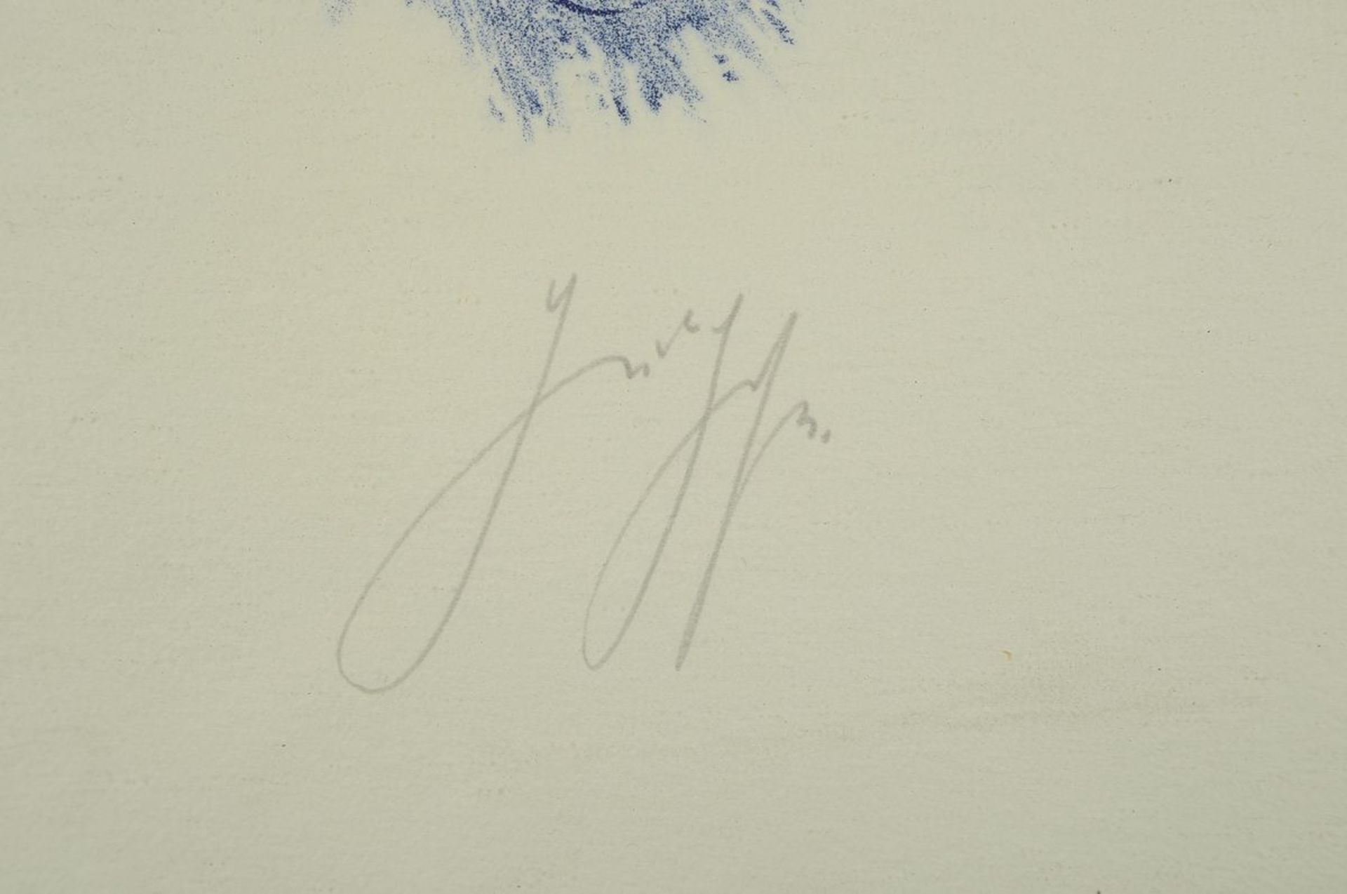 Günter Grass. 1927-2015, war ein deutscher Bildhauer,Maler und Grafiker, Hier: Lithografie, sign., - Bild 4 aus 5