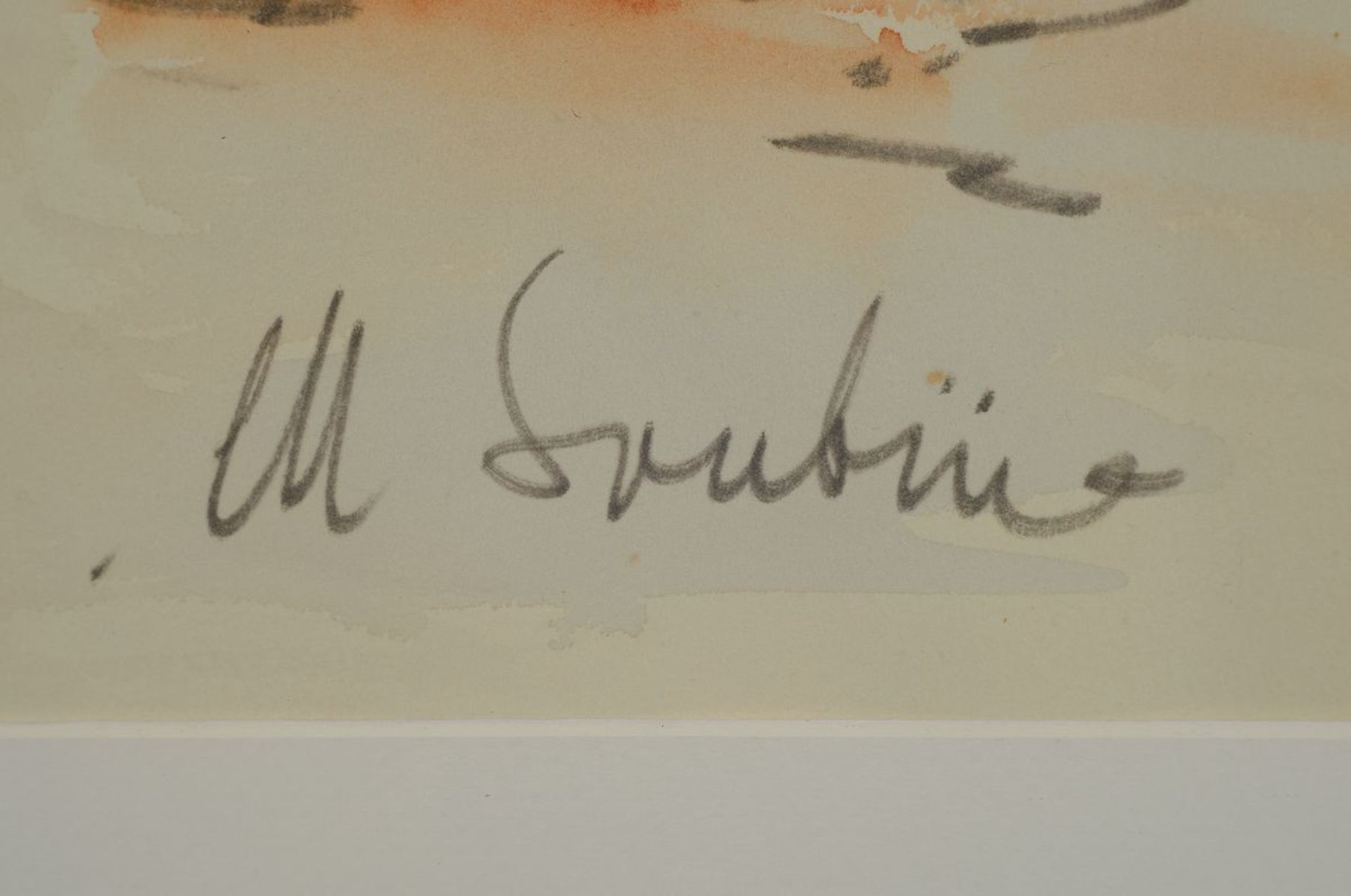 Michel Soutine, 1914-1986, Pariser Straßenszene mit Personen, Tusche und Aquarell auf Papier, rechts - Bild 3 aus 4