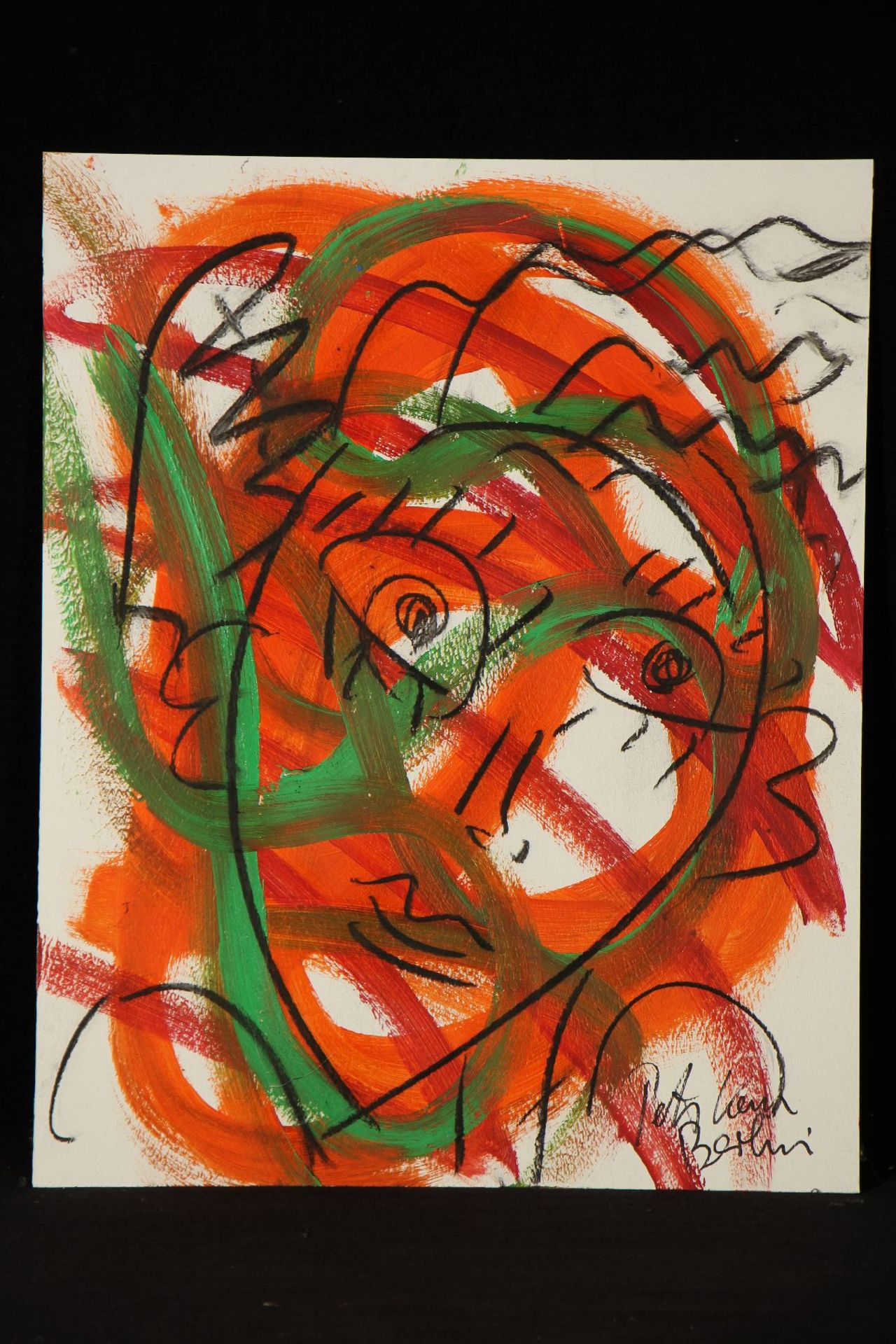 Peter Robert Keil, Berlin, ohne Titel, ca. 100x80 cm, signiert, Öl/Acryl Mischtechnik auf
