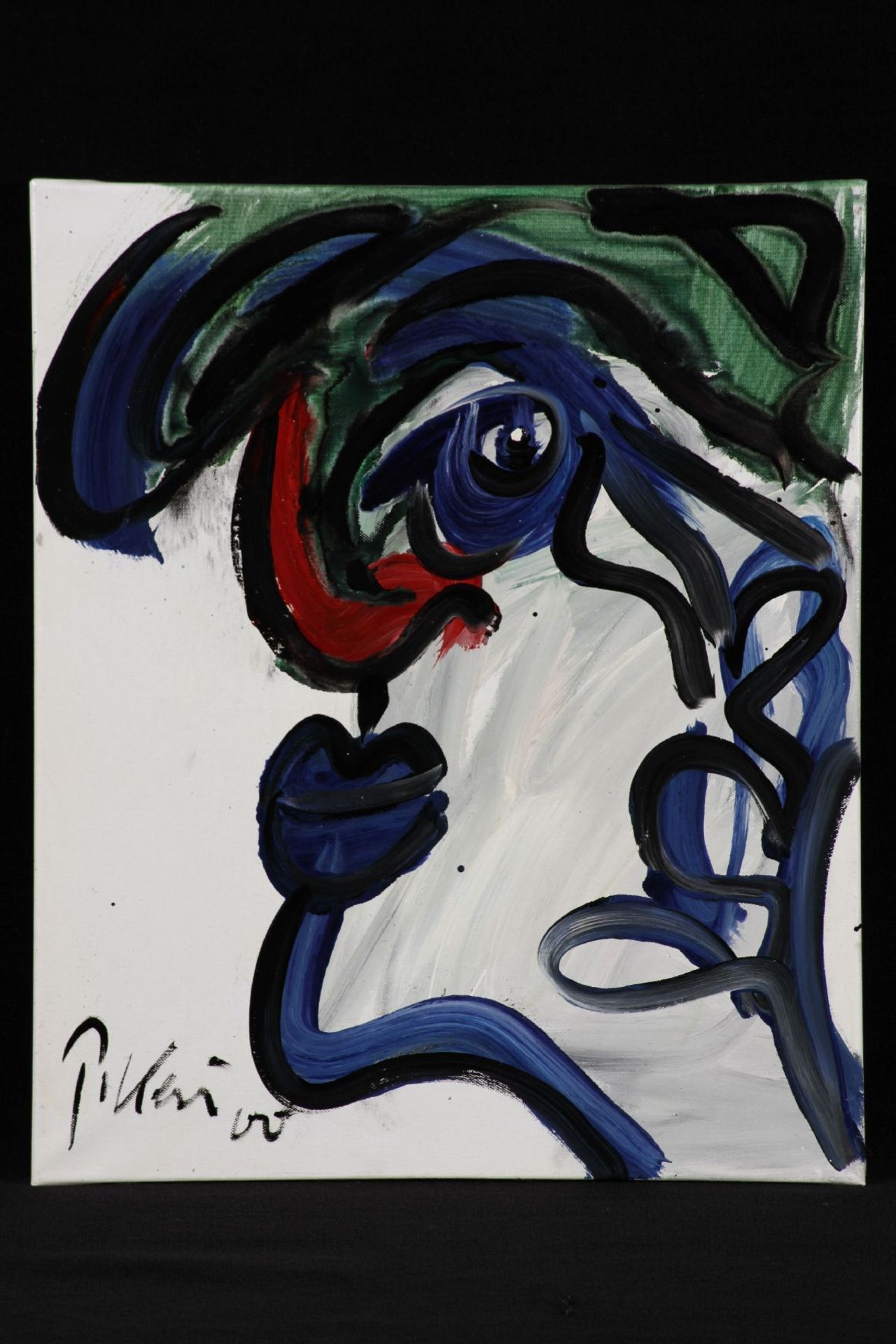 Peter Robert Keil, 2000, ohne Titel, ca. 60x50 cm, signiert u. datiert, Öl/Acryl Mischtechnik auf