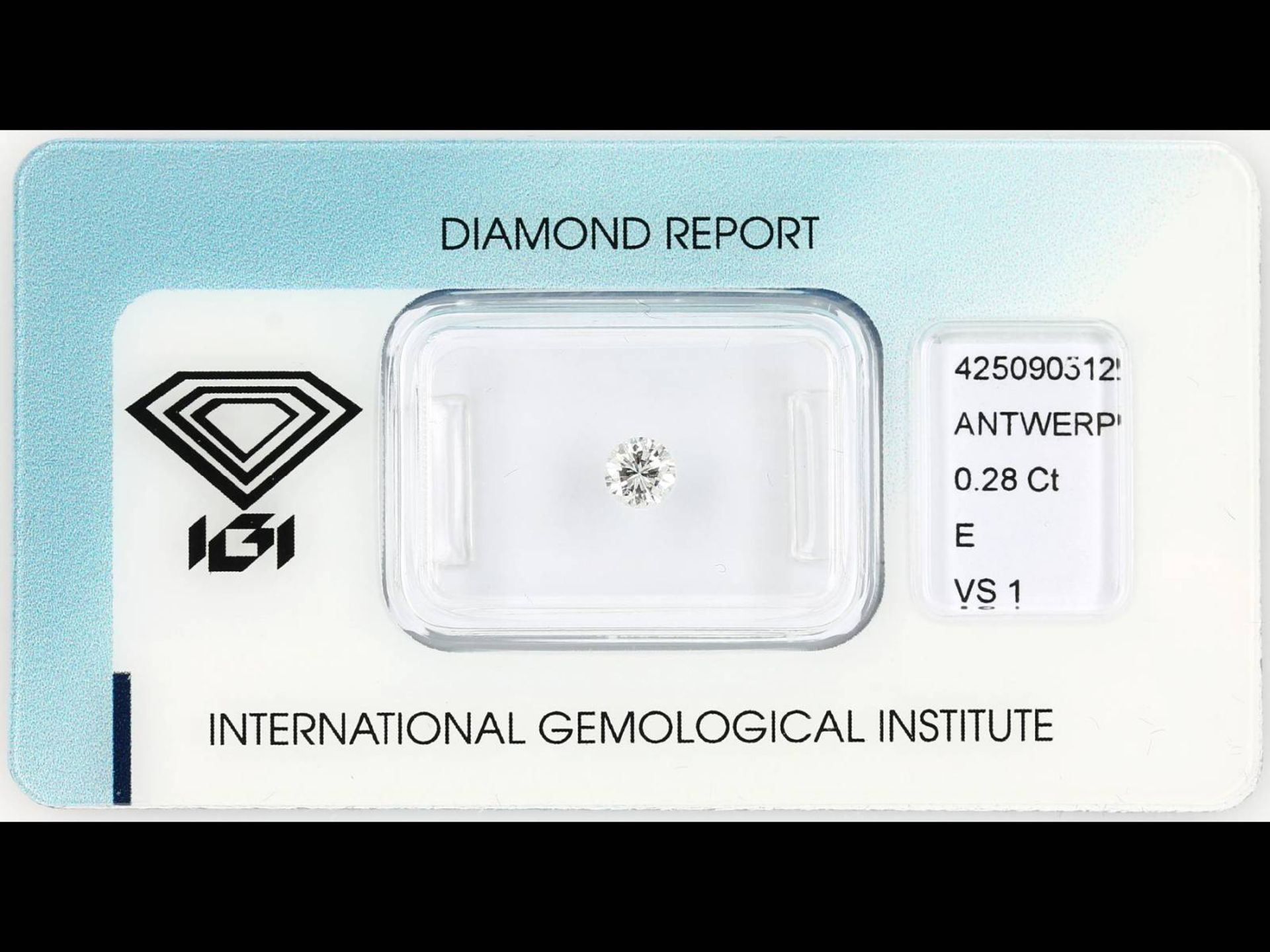 Loser Brillant, 0.28 ct hochfeines Weiß (E)/vs1,