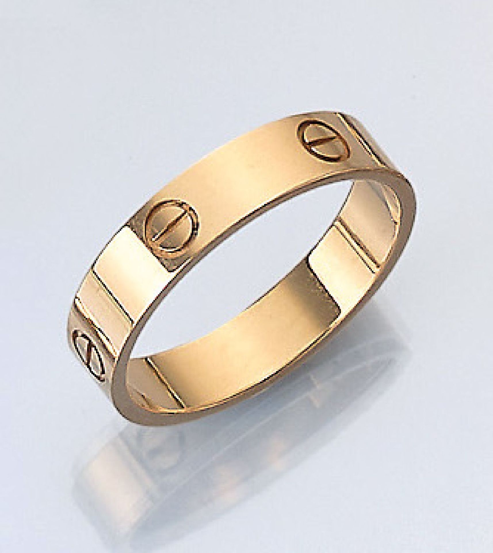 18 kt Gold CARTIER Love Ring, GG 750/000, sign. und