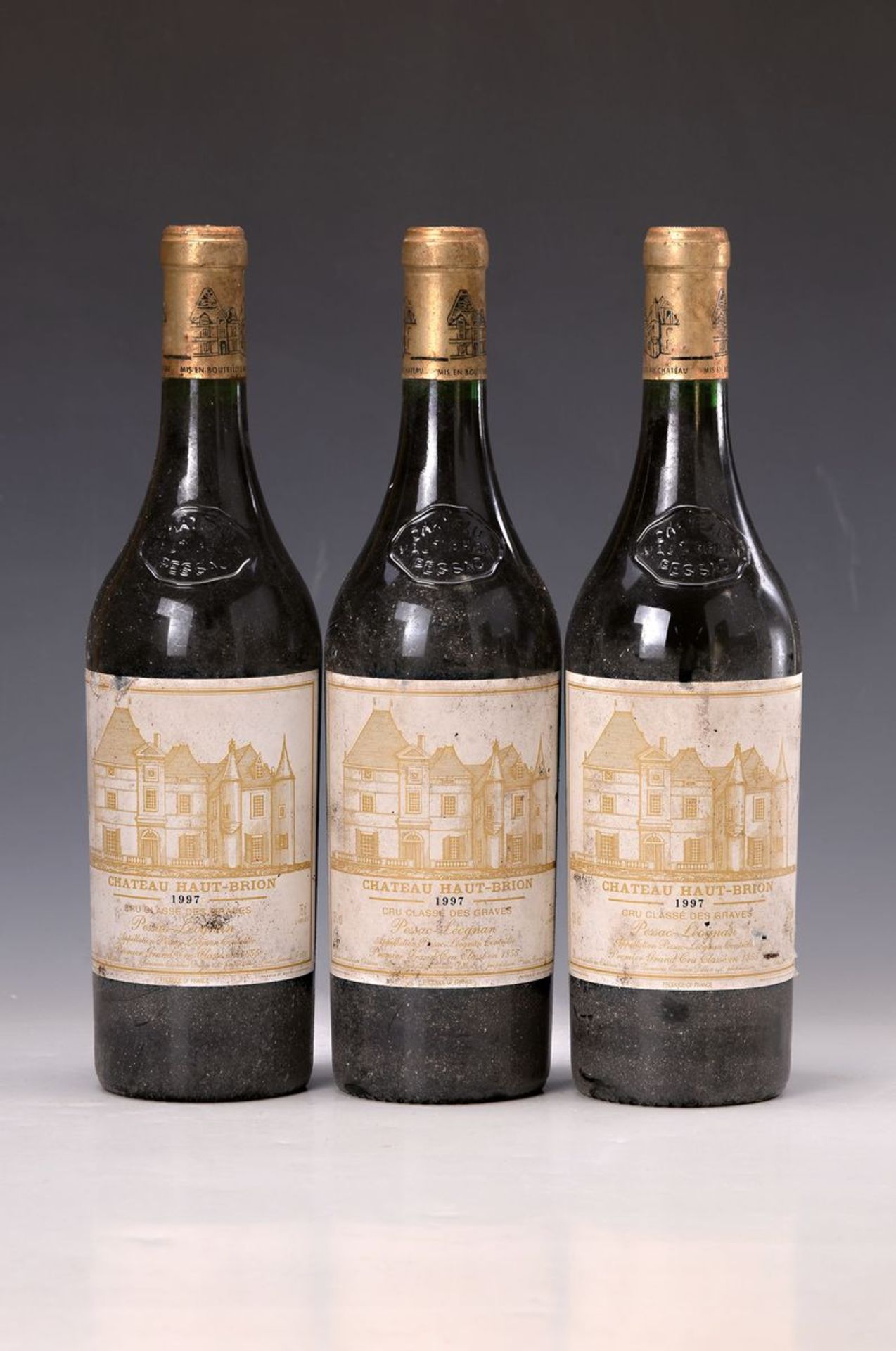 3 Flaschen Chateau Haut-Brion, 1997, Cru Classe des