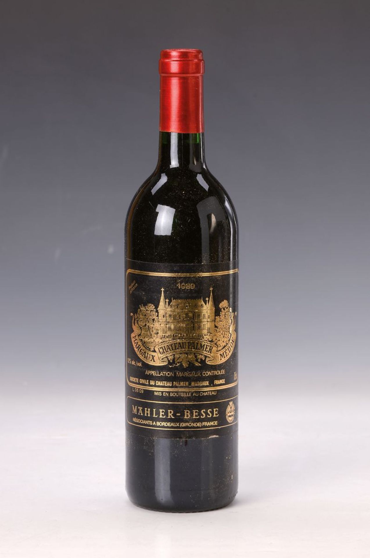 12 Flaschen Chateau Palmer 1989, Margaux, 75cl, 12% vol,